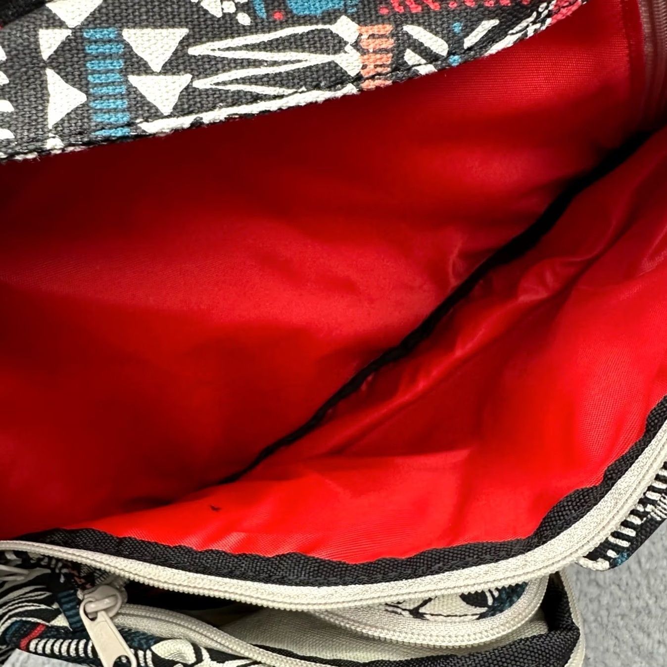 KAVU KAVU Rope Bag Backpack Sling Bag Cotton Crossbody Pattern Stack 923-869 NWT Size ONE SIZE - 7 Thumbnail