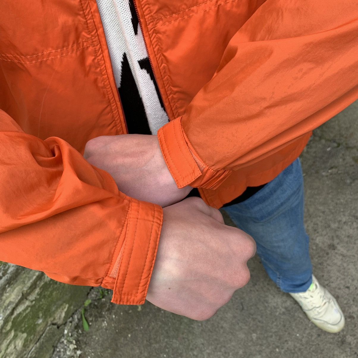 Other 🍊 Orange Vintage Y2K Nike Small Swoosh Zip jacket Size US M / EU 48-50 / 2 - 4 Thumbnail