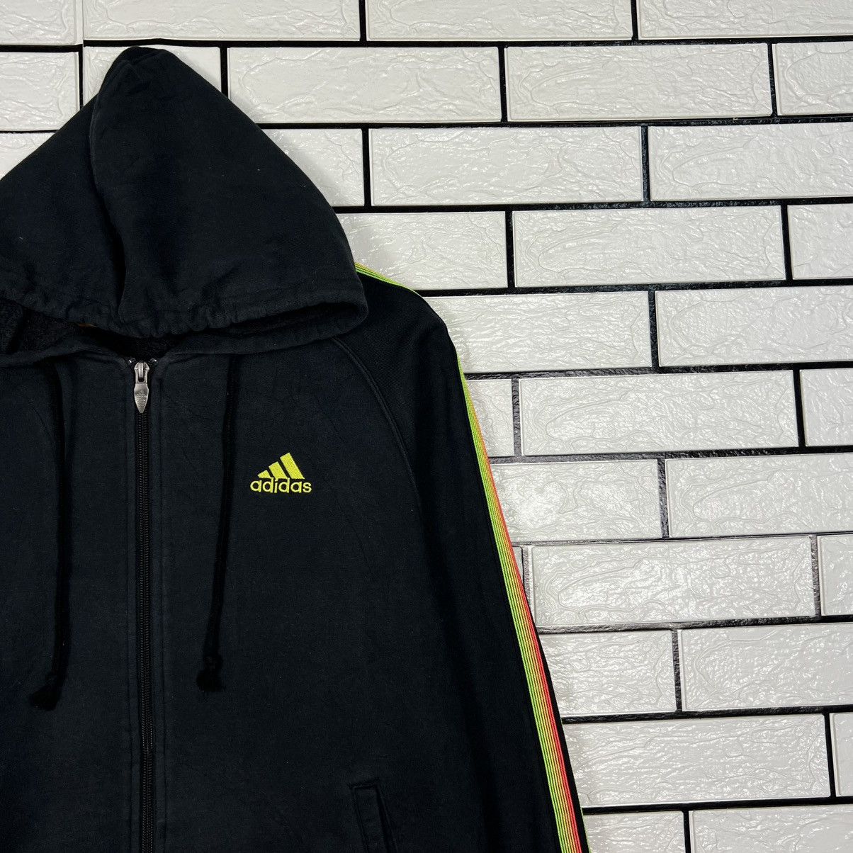 Adidas Y2k Vintage ADIDAS Embroidery Logo Zipper Hoodies #4046-C184 Size US L / EU 52-54 / 3 - 4 Thumbnail
