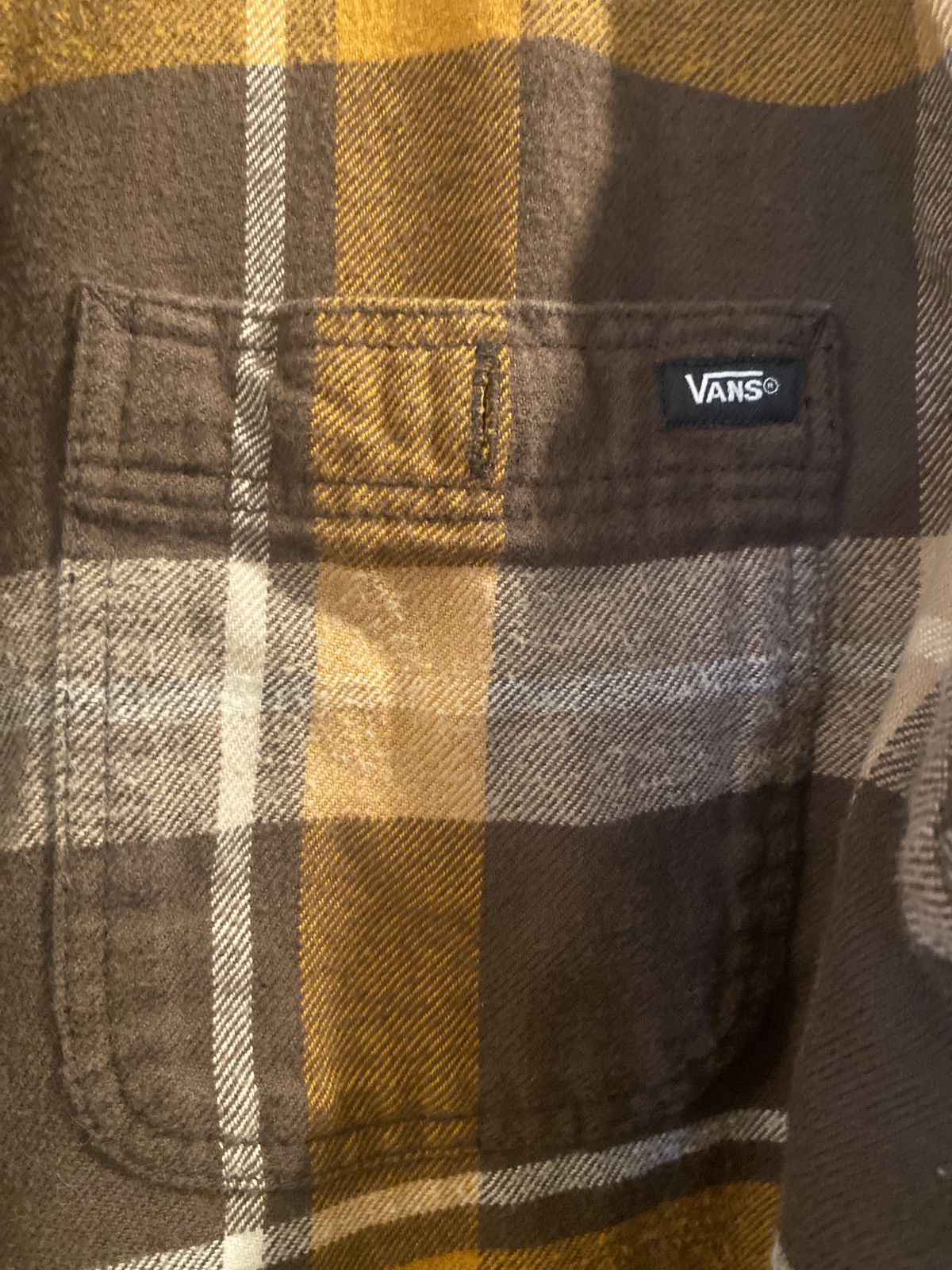 Vans Vans brown orange plaid button up shirt Size US L / EU 52-54 / 3 - 4 Thumbnail