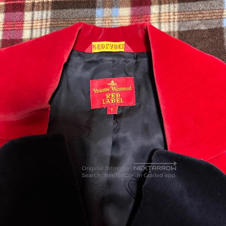 Vivienne Westwood Vivienne Westwood Velvet Red Heart Jacket Blazer Size S / US 4 / IT 40 - 5 Thumbnail