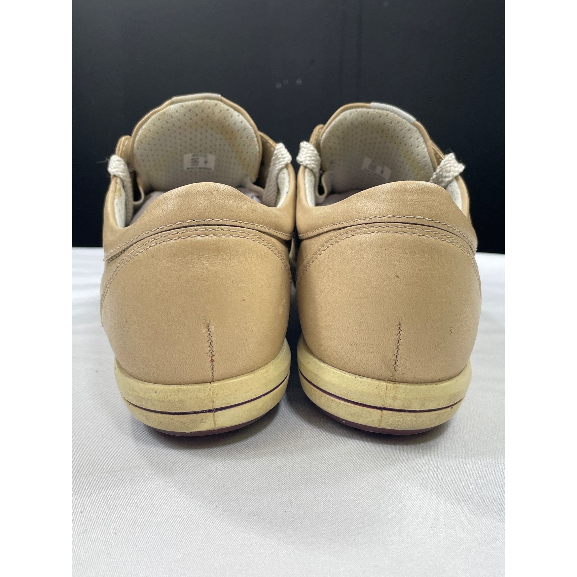 Ecco Ecco SKU 7472 Womens Beige Leather Sneakers Size 38 Size US 8 / IT 38 - 5 Thumbnail