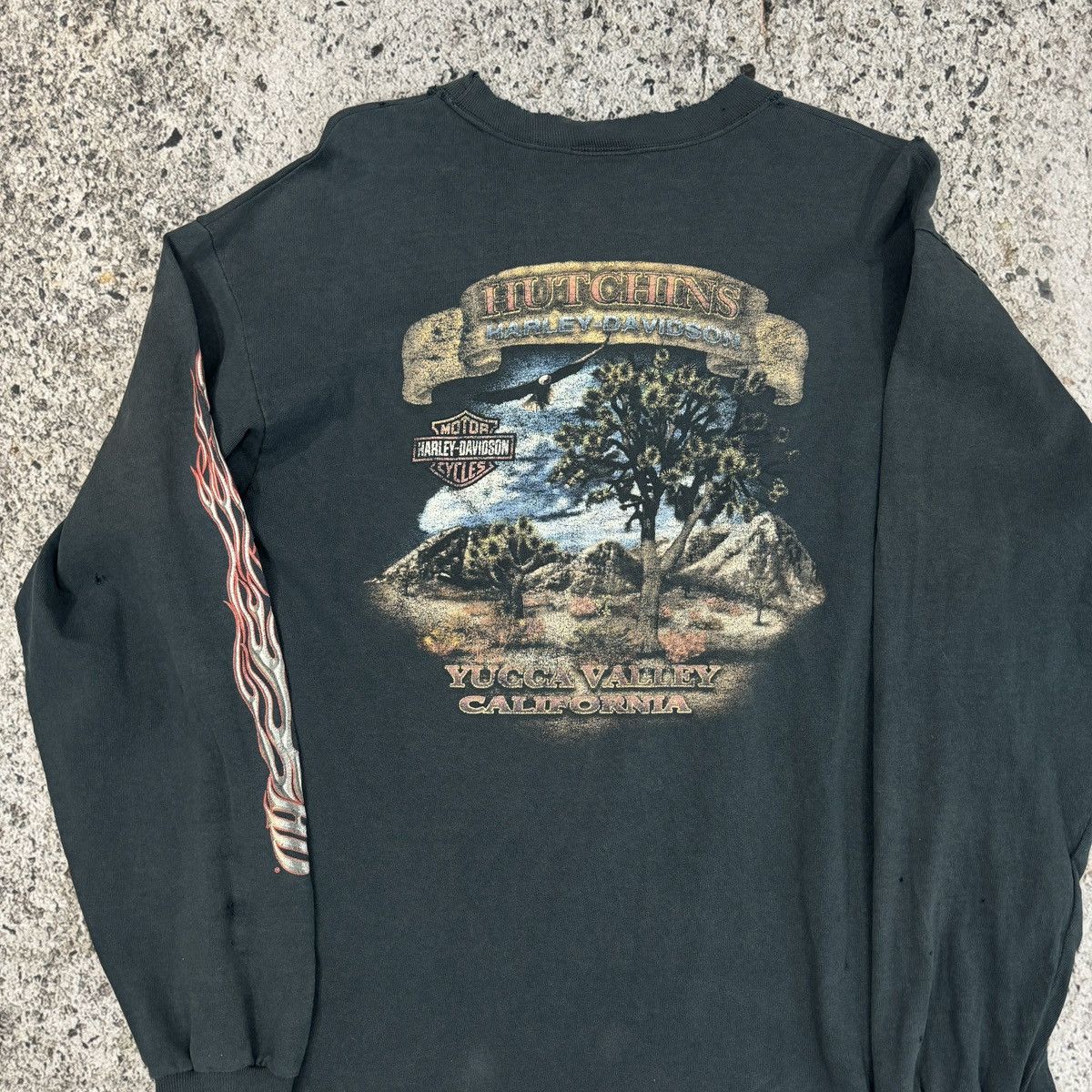 Harley Davidson Harley Thrashed Faded Distressed Shirt ERD Grunge Chrome Size US L / EU 52-54 / 3 - 8 Thumbnail