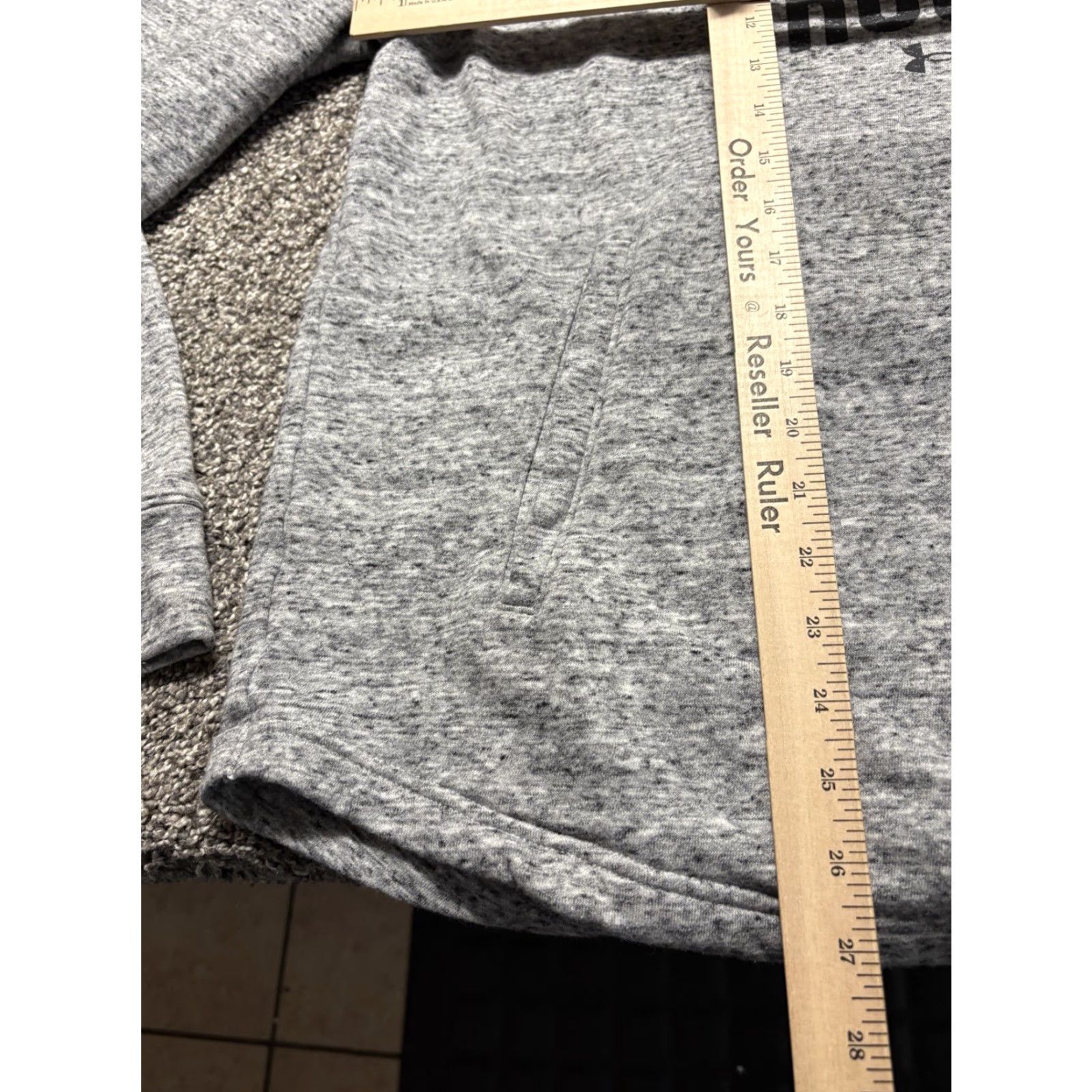 Under Armour Under Armour Project Rock Hoodie Mens Large Gray Terry Loose Sweatshirt Size US L / EU 52-54 / 3 - 7 Thumbnail