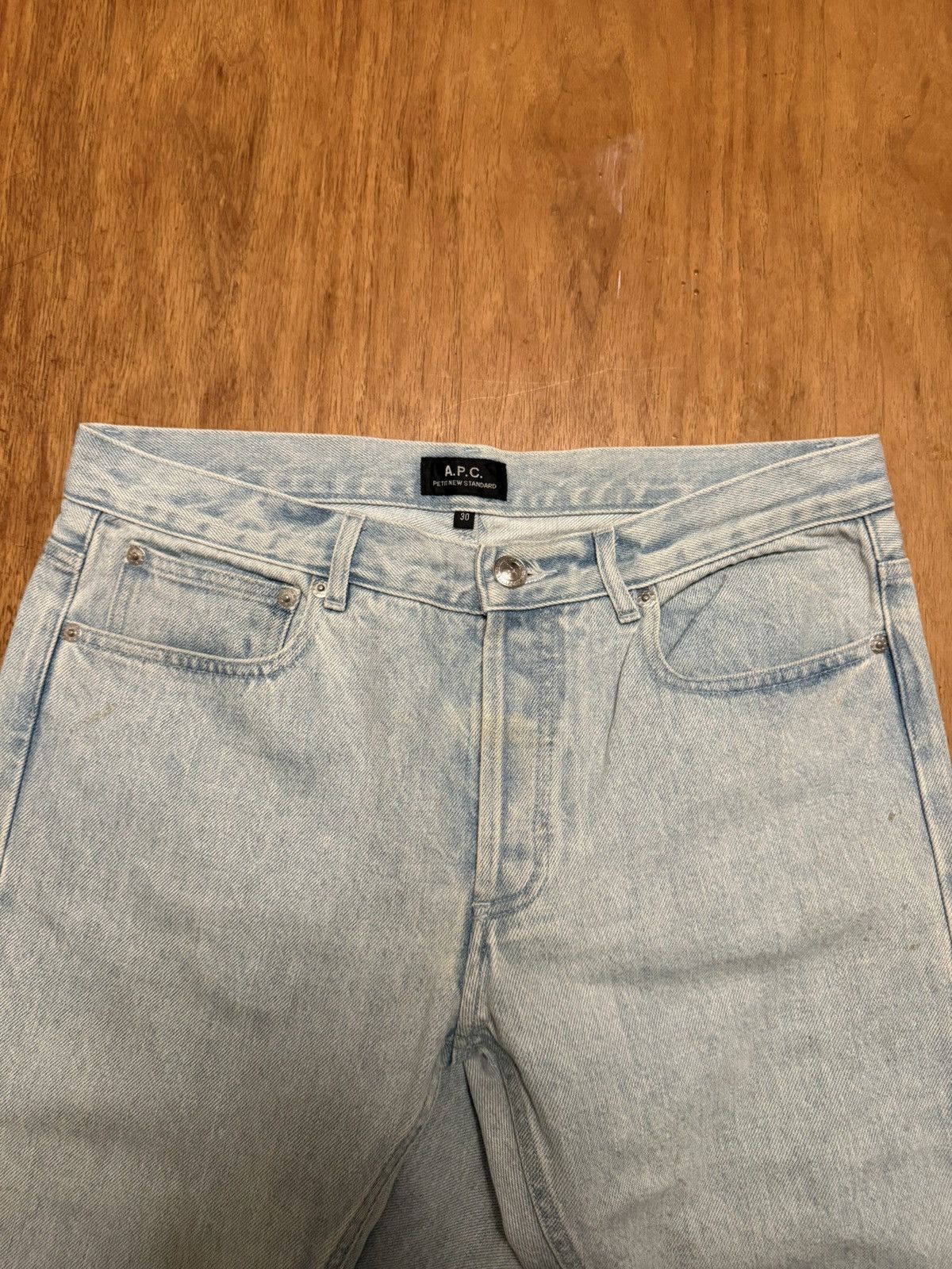 A.P.C. APC PETIT NEW STANDARD wash blue denim jeans size 30 Size US 30 / EU 46 - 6 Thumbnail