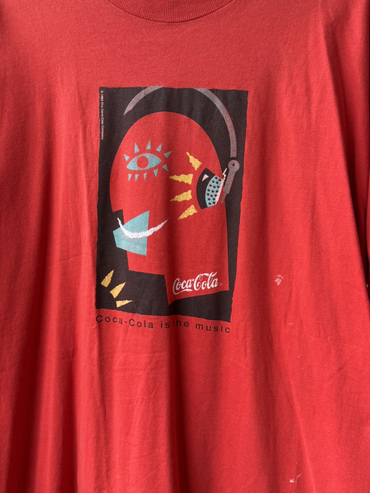 Vintage Vintage 1993 Coca Cola Is The Music Single Stitch T-shirt Size US XL / EU 56 / 4 - 3 Thumbnail