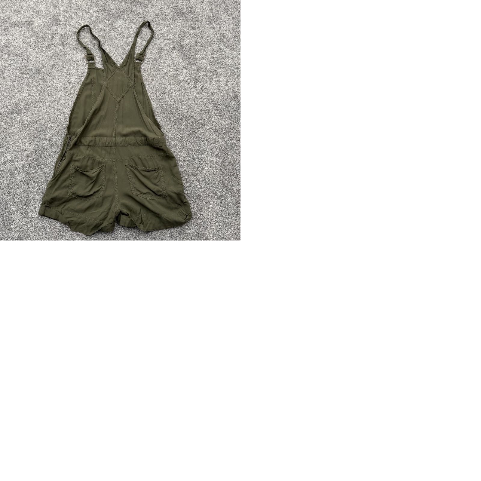 American Eagle Outfitters VINTAGE American Eagle Outfitters Shortalls Romper Women S Green Sleeveless Strappy Pocketed Boho Rustic Summer Going Out Outdoor Size 28" / US 6 / IT 42 - 9 Thumbnail