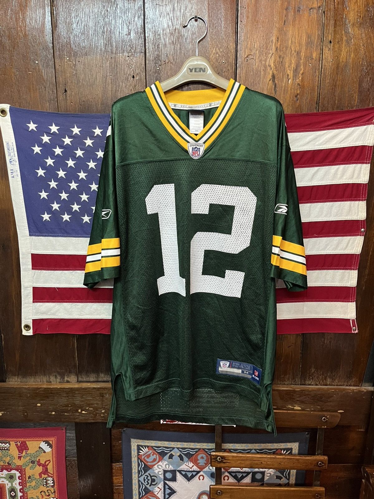 Reebok Green Bay Packers Aaron Rockers #12 NFL on-Field Jersey Size US M / EU 48-50 / 2 - 1 Thumbnail