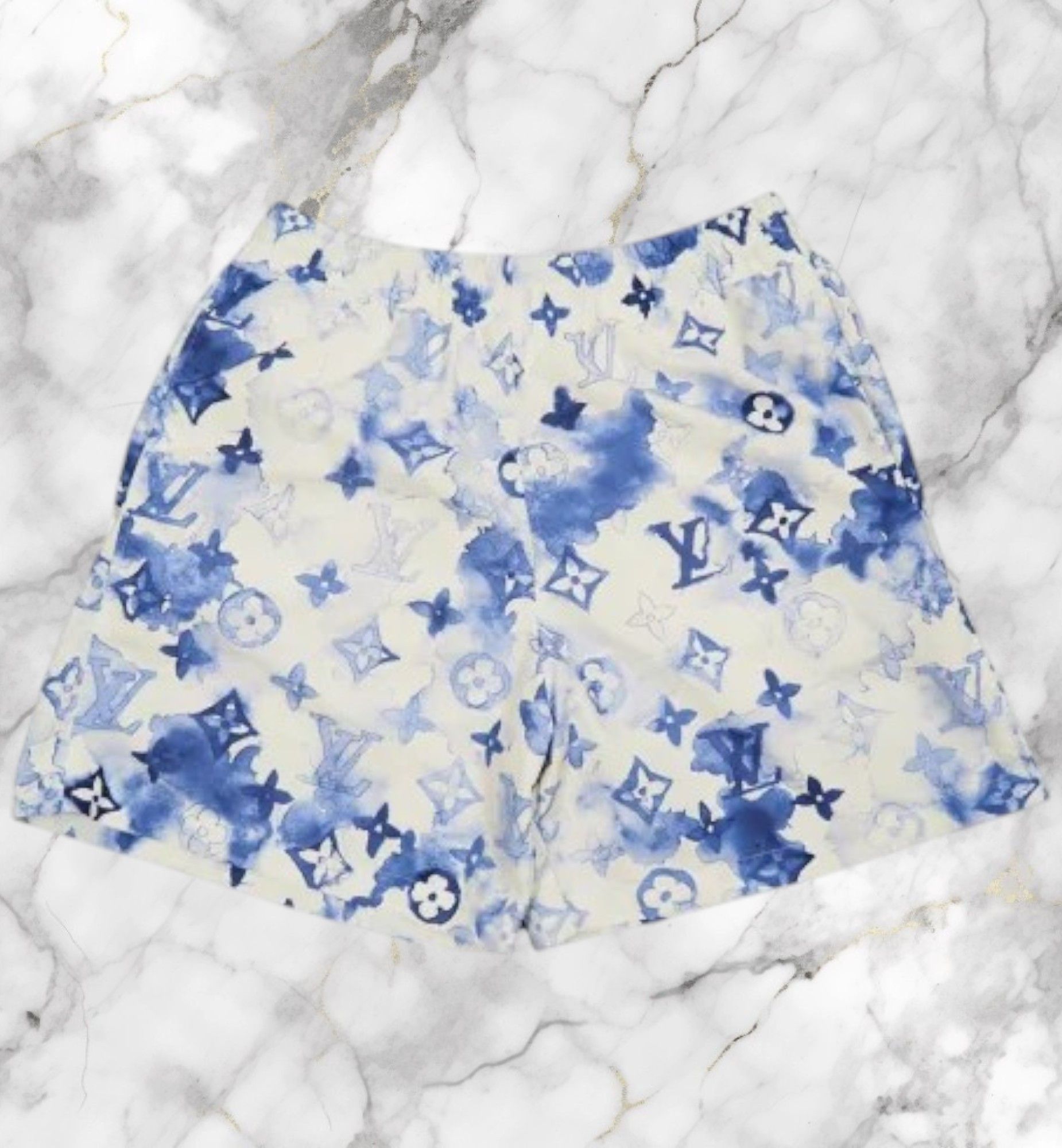 Louis Vuitton LV Monogram Ink Watercolor Swim Shorts SS21