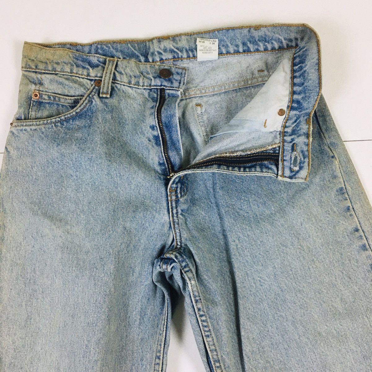 Levi's Vintage 90s Levi’s 550 Orange Tab Relaxed Fit Tapered Leg Size US 30 / EU 46 - 9 Thumbnail