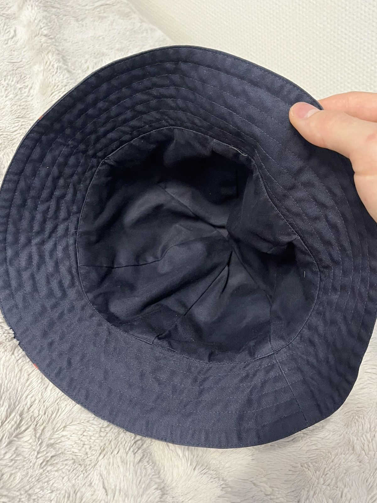 Burberry × Vintage Burberry Nova Check Reversible Bucket Hat Blue Size ONE SIZE - 3 Thumbnail