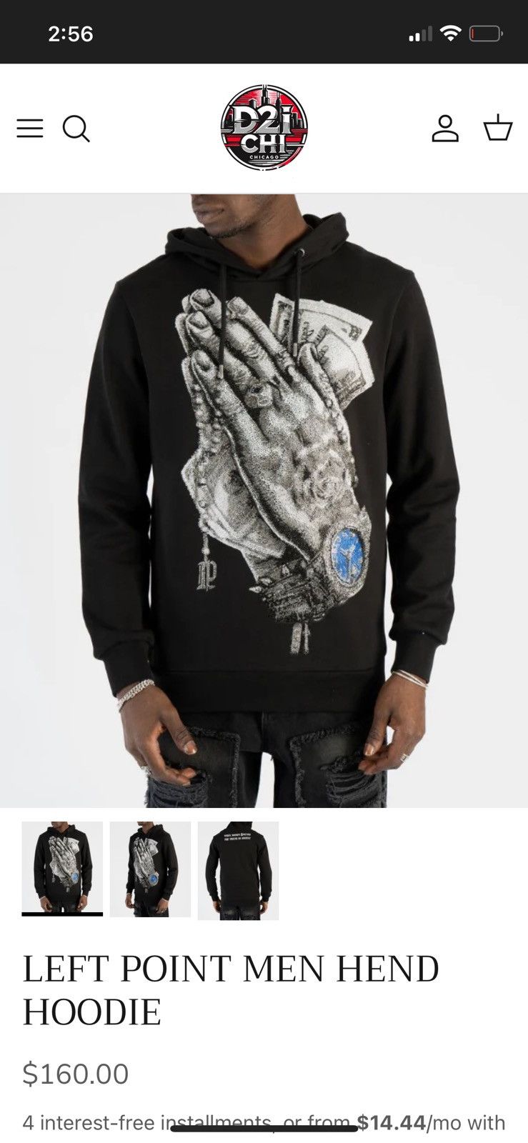 Other Left point men’s hoodie Size US S / EU 44-46 / 1 - 1 Thumbnail