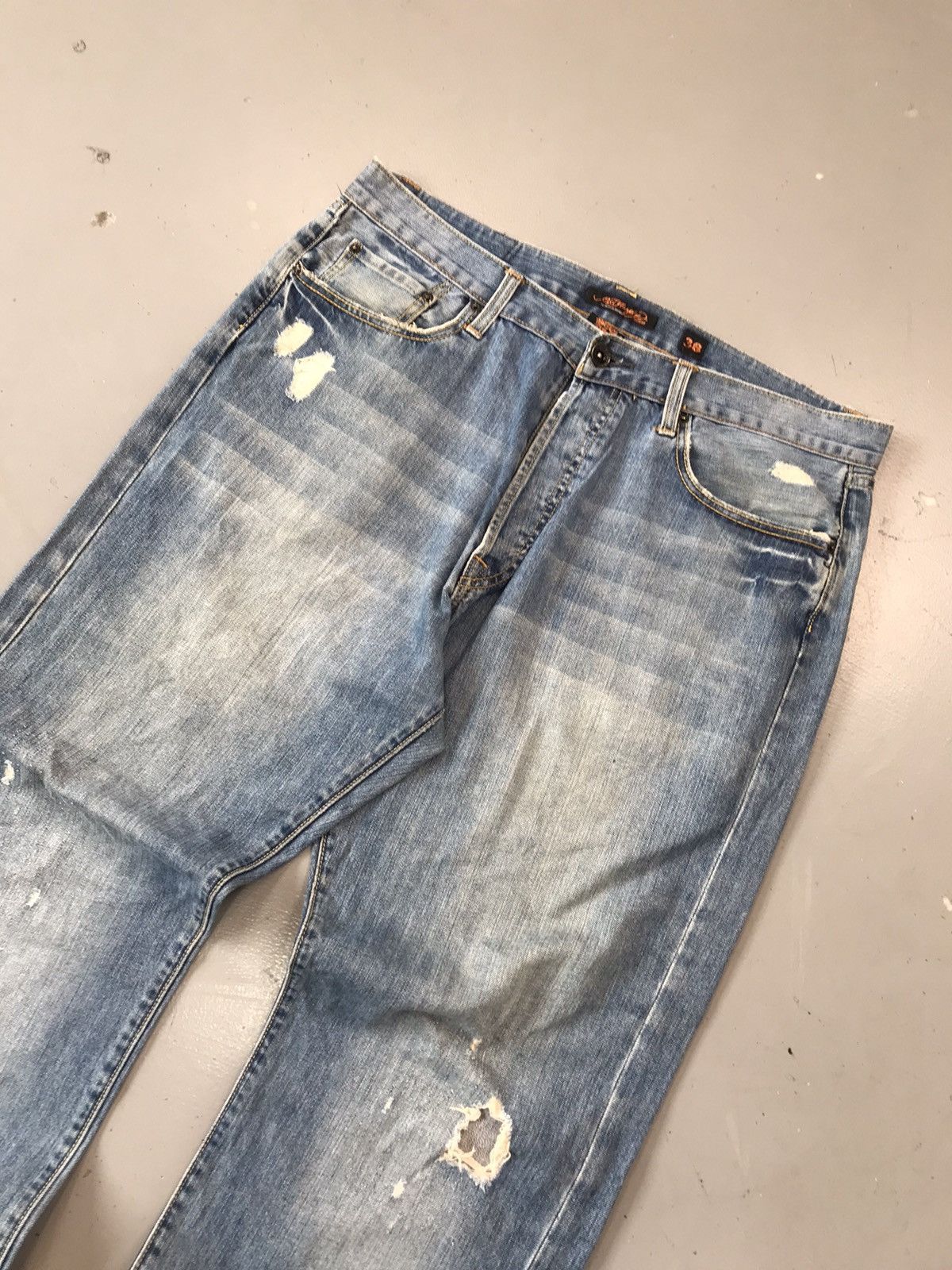 Christian Audigier × Ed Hardy × Vintage Vintage Edhardy by Christian Audigier SpellOut denim Size US 40 / EU 56 - 3 Thumbnail