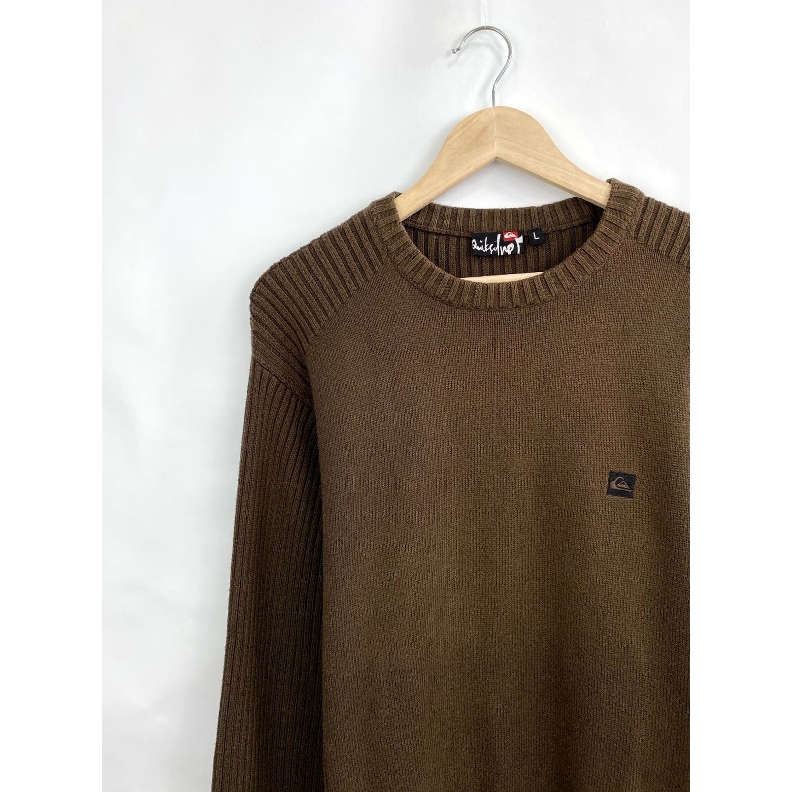 Quiksilver VINTAGE Quiksilver 90s Knit Sweater Hype Rare Men M/L Brown Size US L / EU 52-54 / 3 - 5 Thumbnail