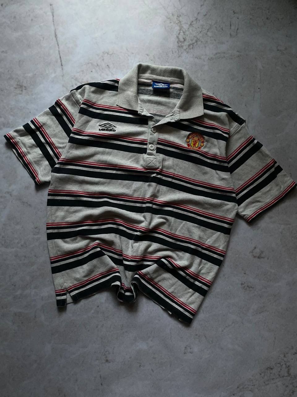 Umbro × Vintage 90s Umbro Manchester United Soccer Jersey Polo T Shirt Size US L / EU 52-54 / 3 - 1 Thumbnail