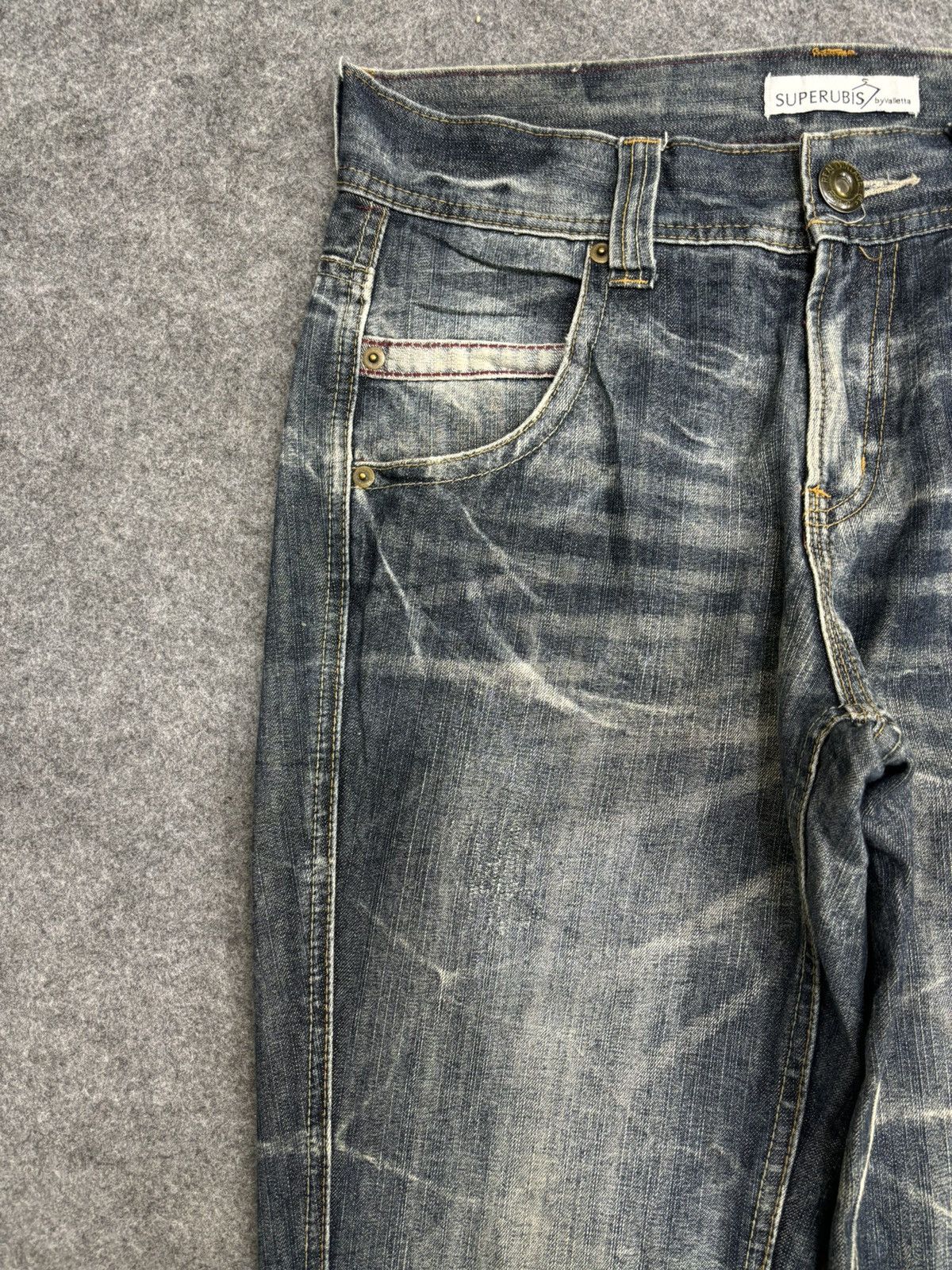 Seditionaries 💥Crazy Fades Superubis Valetta Mild Denim F565 Size US 32 / EU 48 - 4 Thumbnail