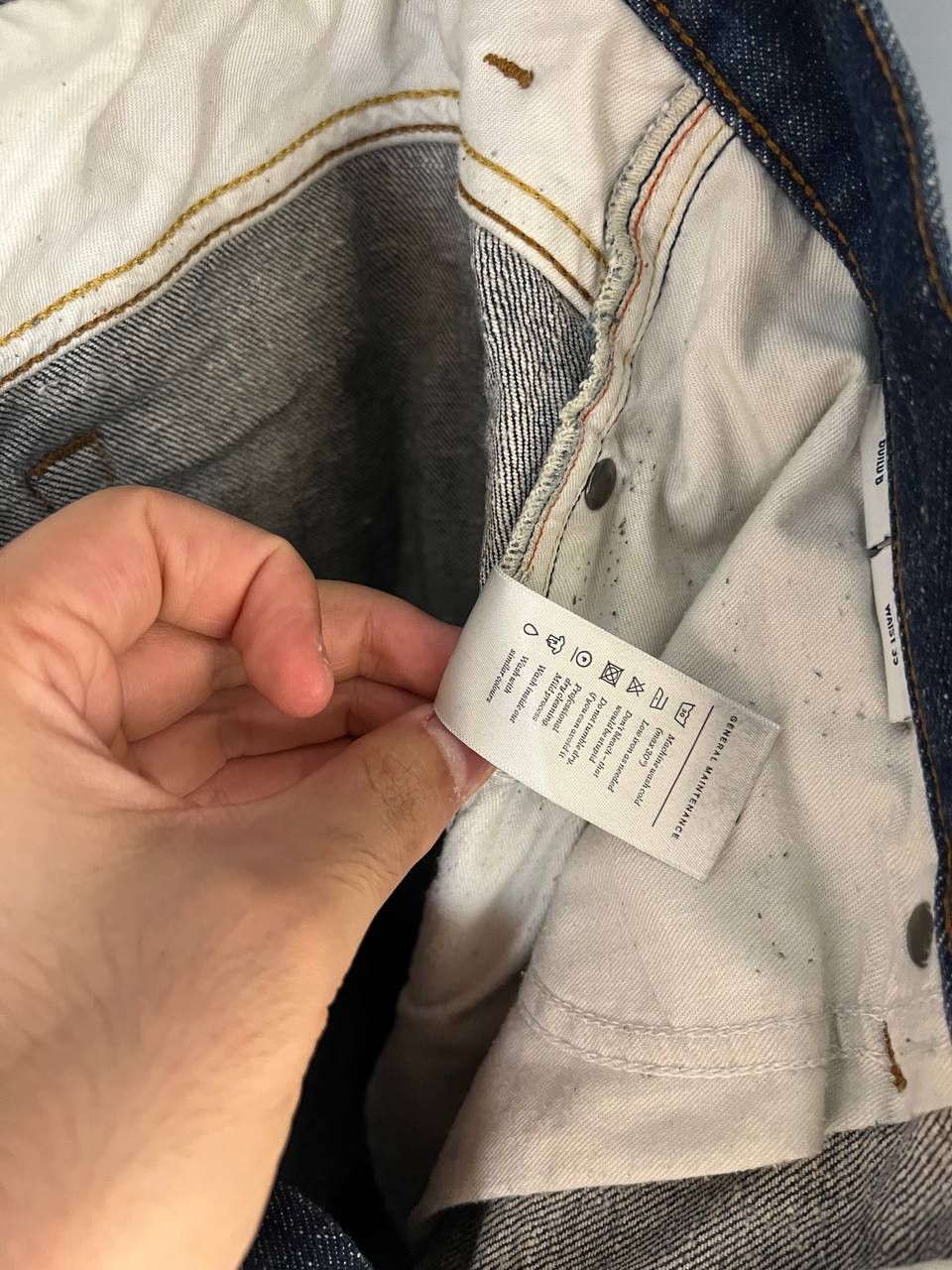Japanese Brand VINTAGE SPOKE DENIM SELVEDGE JEANS DESIGNER CASUAL Y2K JAPAN Size US 35 - 13 Thumbnail