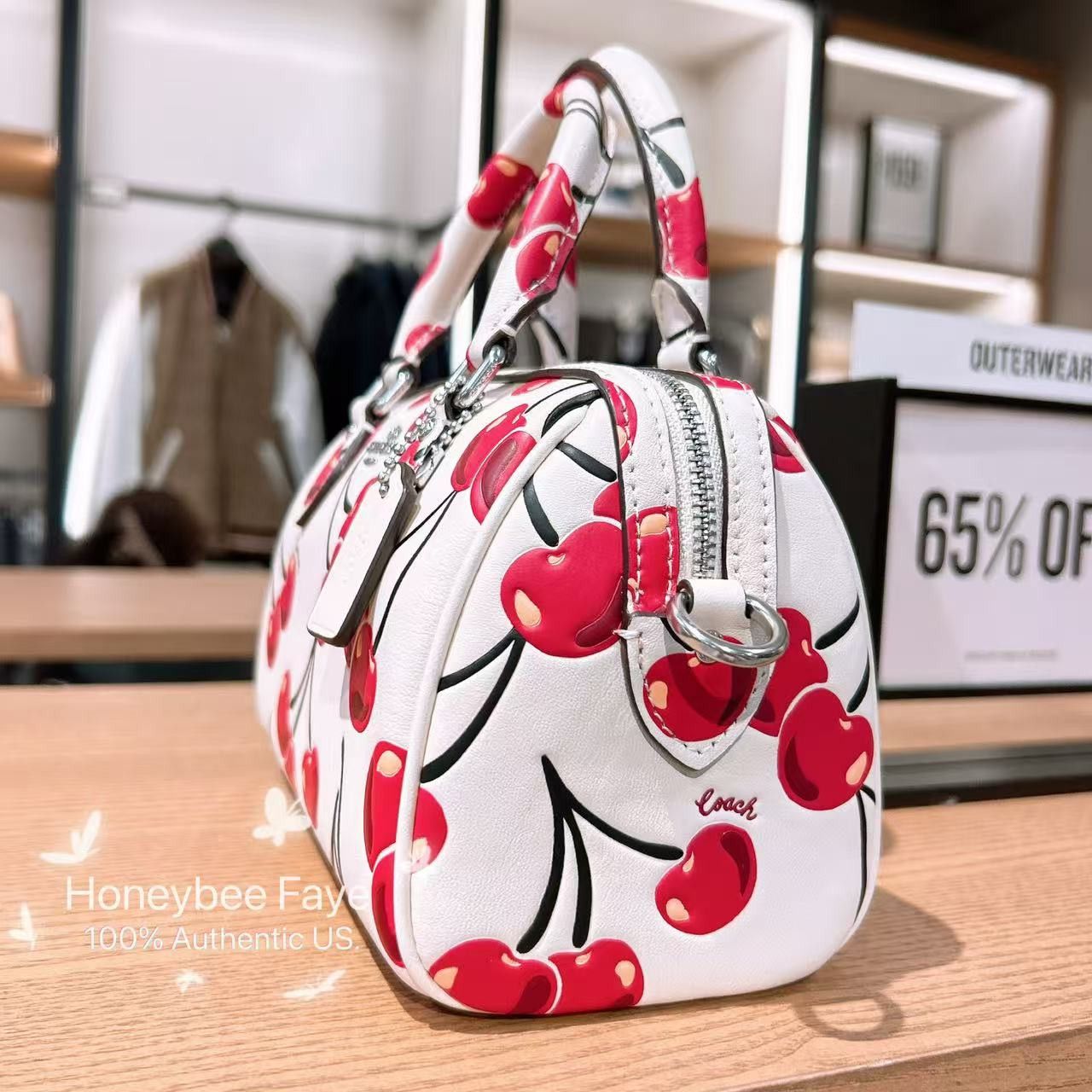 Coach Mini Rowan Crossbody Bag With Cherry Print CY745 Size ONE SIZE - 3 Thumbnail