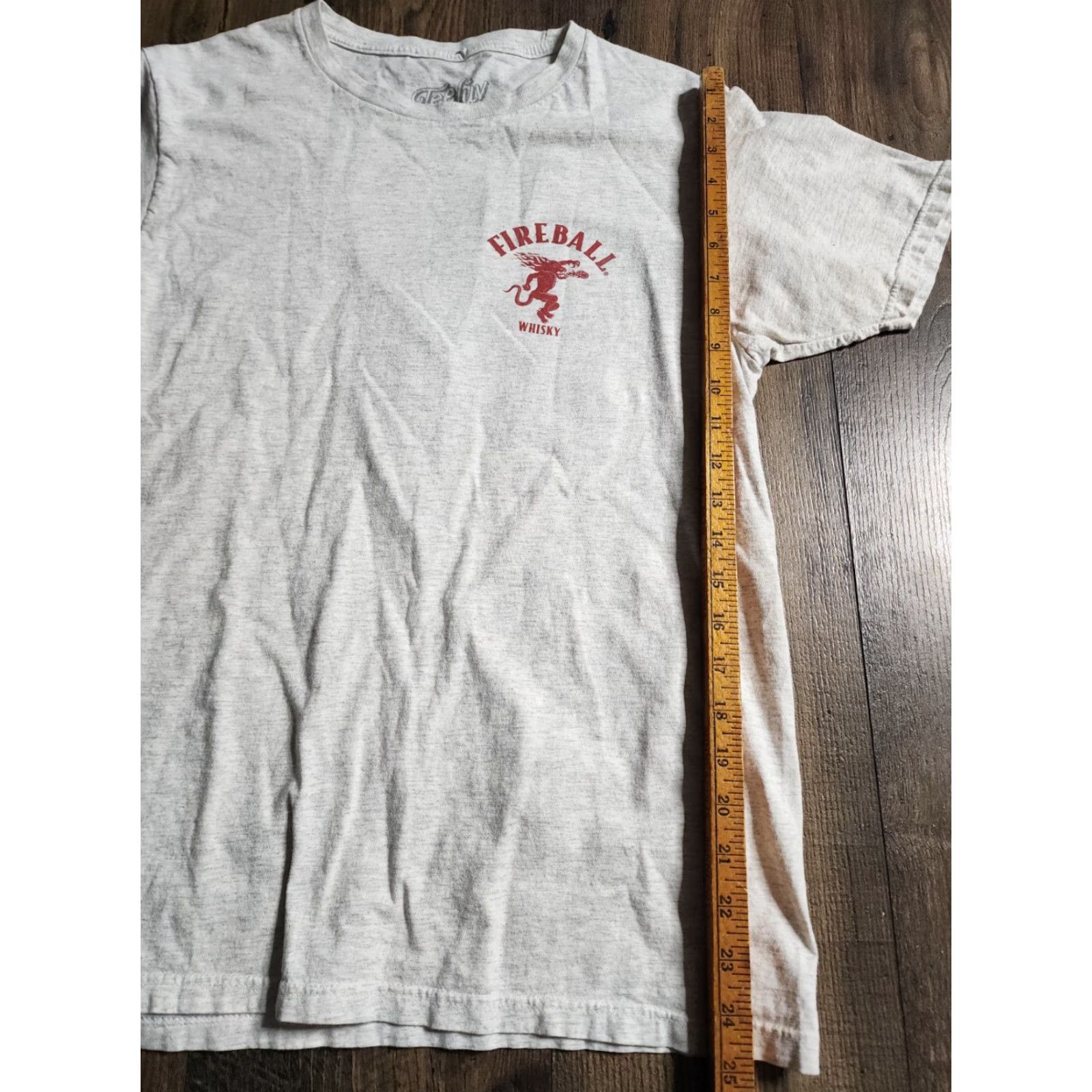 Doublet Fireball Adult M T-Shirt Double-Sided Short Sleeve Crew Neck Gray Cotton Distressed Vintage No Size US M / EU 48-50 / 2 - 3 Thumbnail