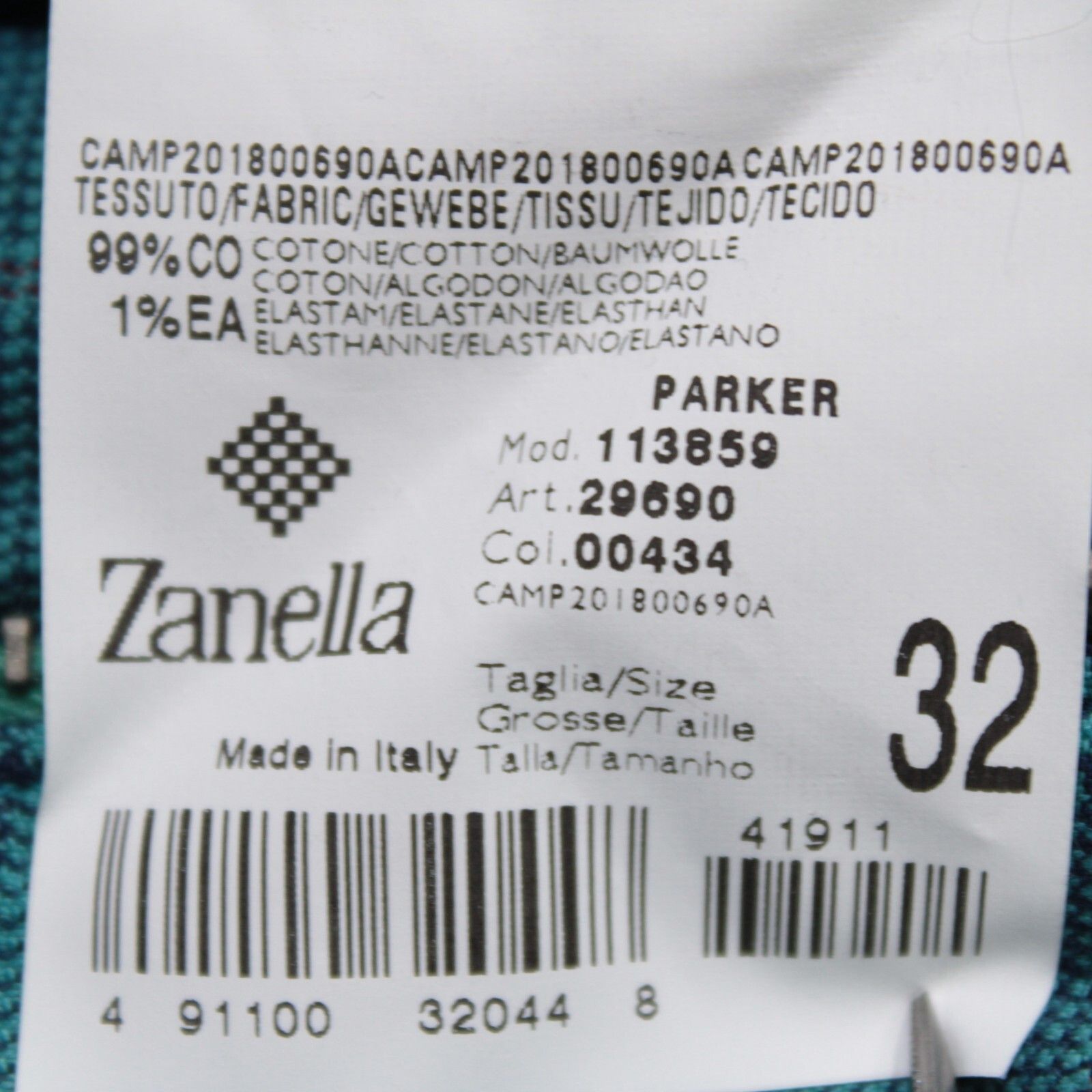 Zanella Zanella New with tags Chino Size 32 US In Blue Size US 32 / EU 48 - 7 Thumbnail