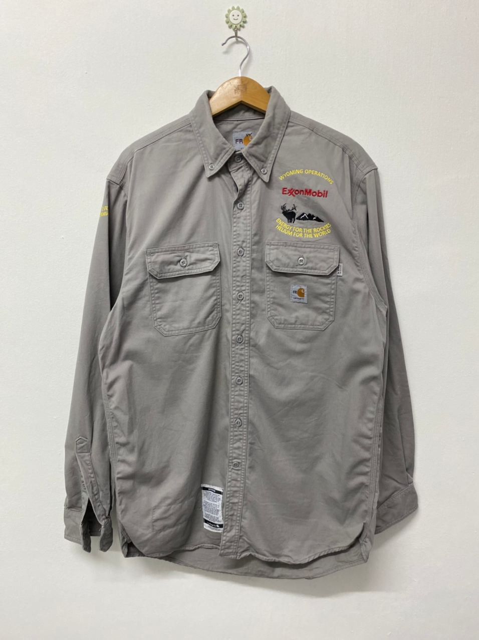 image of Avant Garde x Carhartt Flame Resistant Shirt Very Nice Design in Grey, Men's (Size XL)