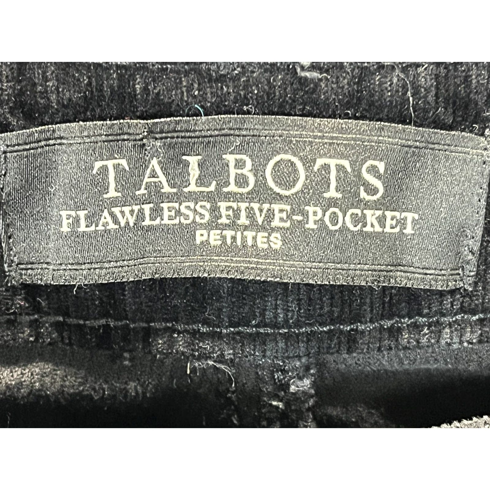 Talbots VINTAGE? Wait, Talbots Flawless Five-pocket Corduroy Pants Sz 10 Petites Straight VGUC Black Size 32" / US 10 / IT 46 - 4 Thumbnail