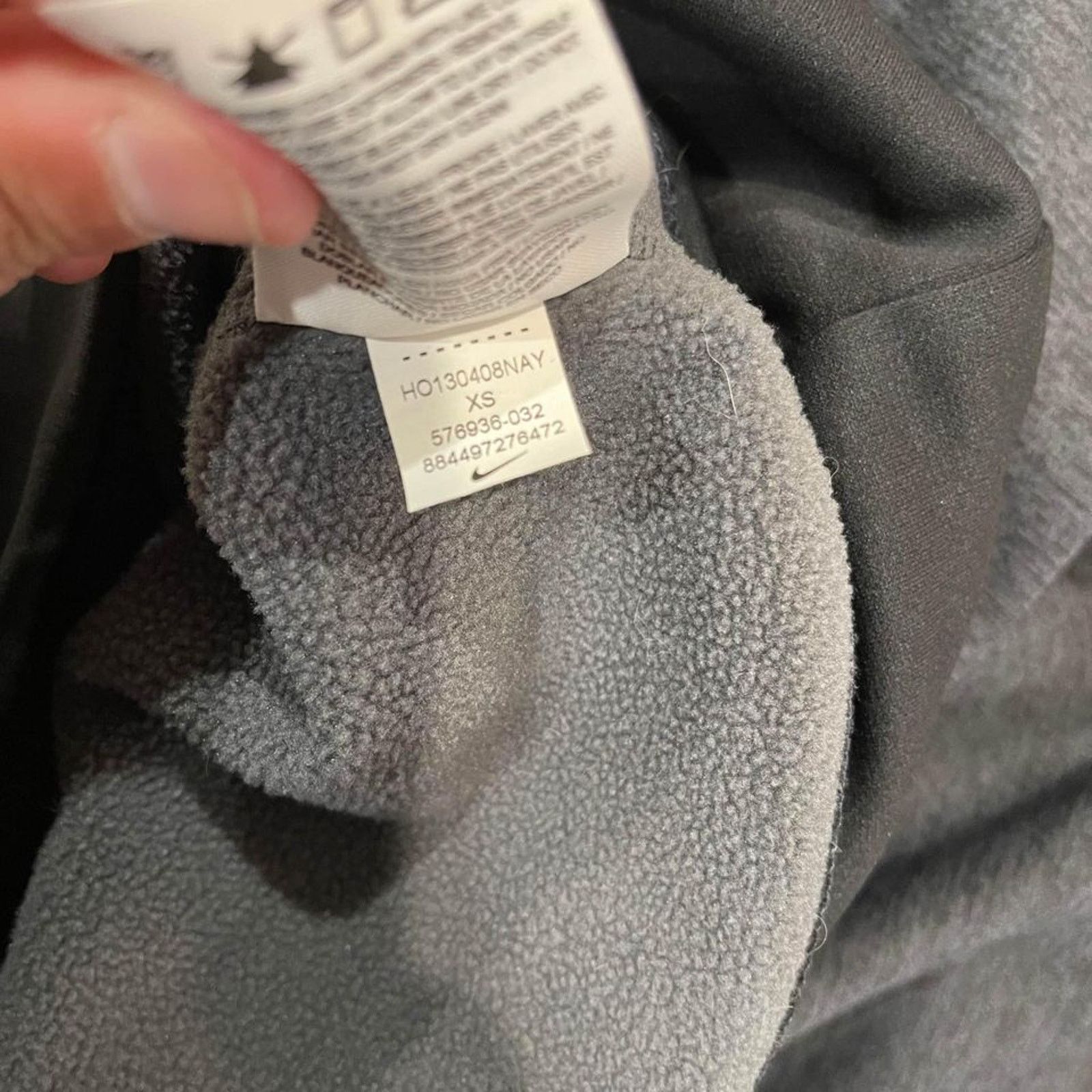 Nike Nike Therma-Fit Big Swoosh Hoodie Grey Sweatshirt Women’s XS Size XS / US 0-2 / IT 36-38 - 7 Thumbnail