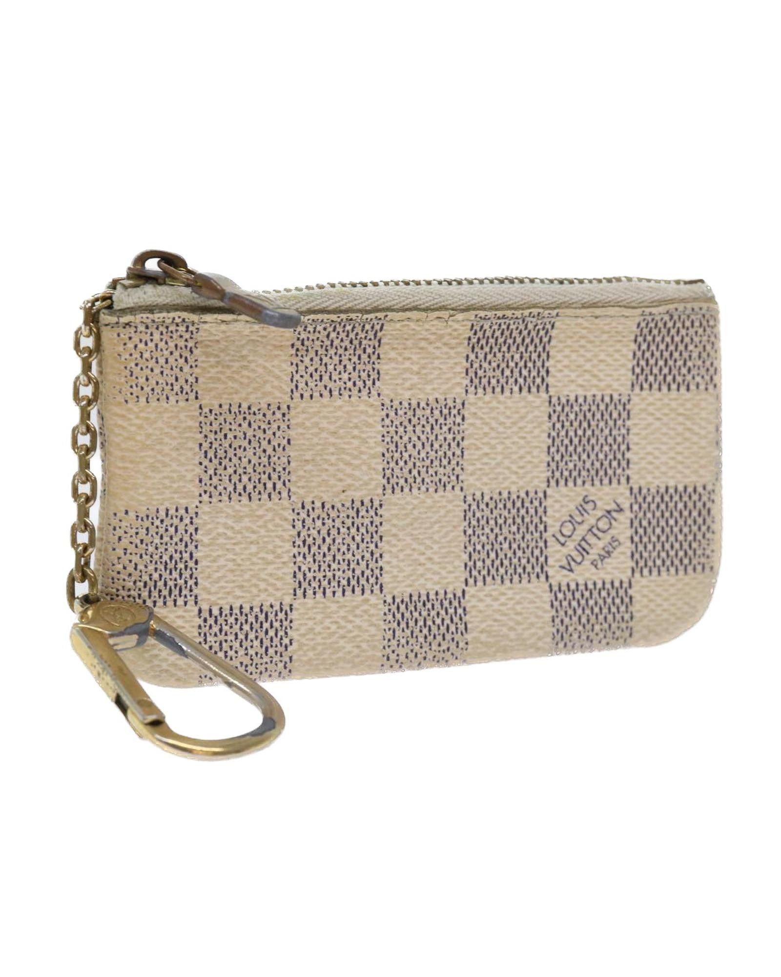 image of Louis Vuitton Authentic Damier Azur Coin Purse, Women's