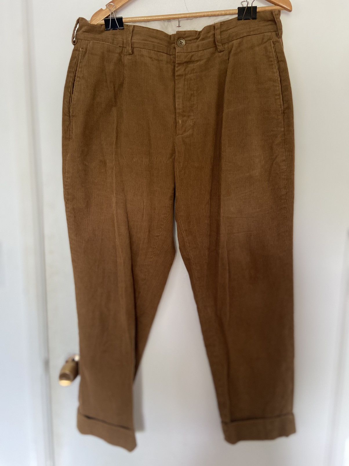 image of Engineered Garments Andover Pants In Acorn Corduroy in Brown, Men's (Size 36)