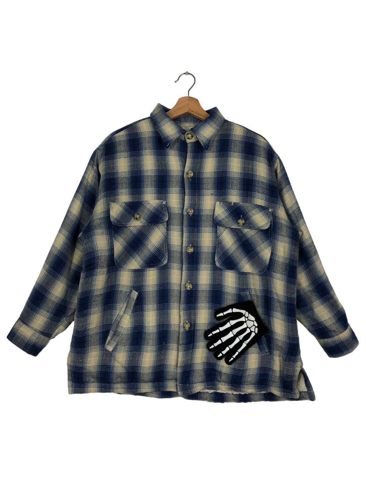 🔥90’s Vintage Flannel Jacket Tartan Design Uniqlo Japan