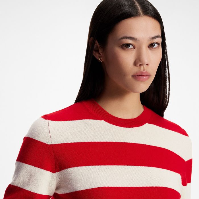 Louis Vuitton White Monogram Red US T-Shirt