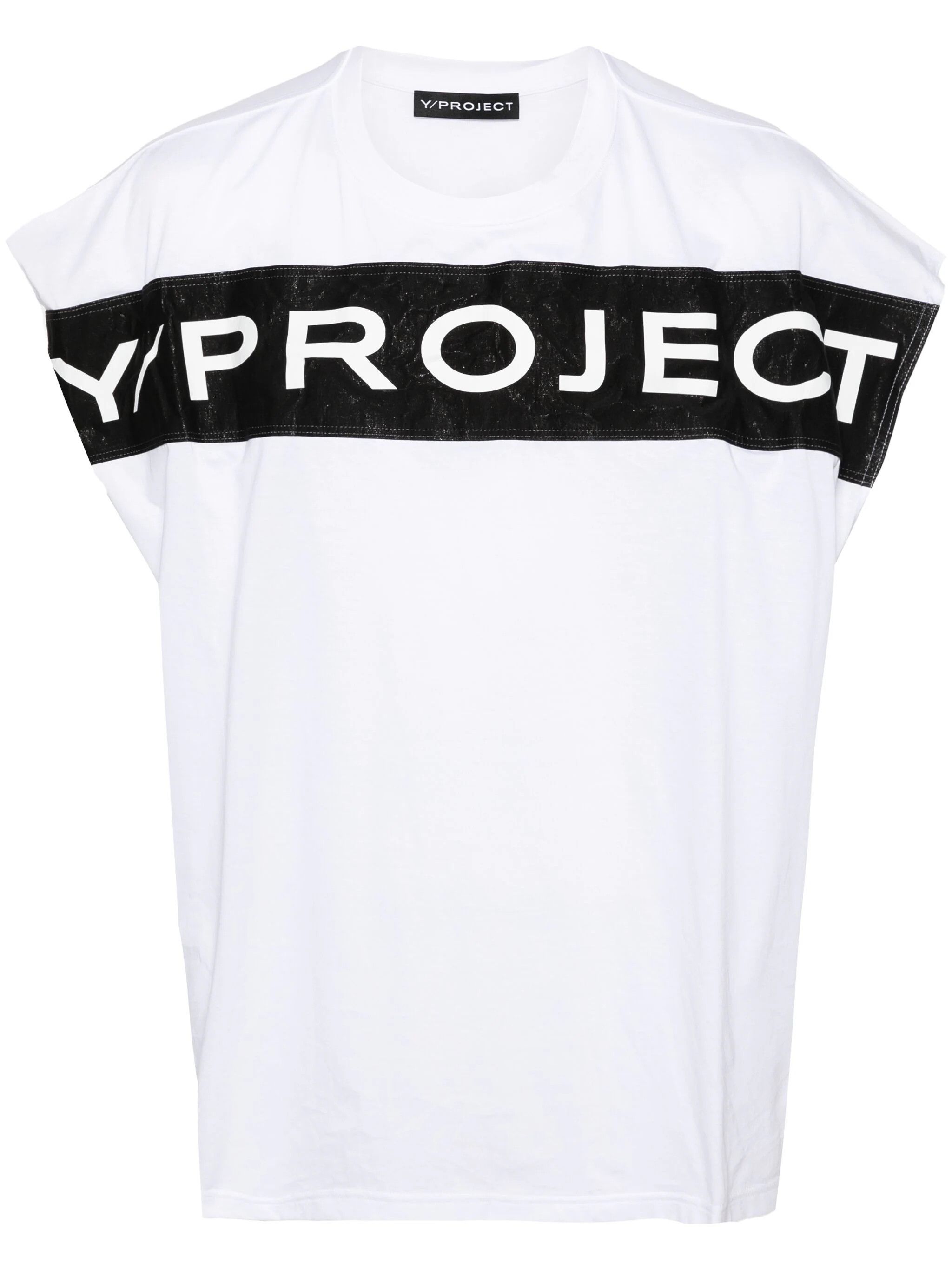 Y/Project o1s22i1n0924 Sleeveless T-Shirt in White Size L / US 10 / IT 46 - 1 Thumbnail