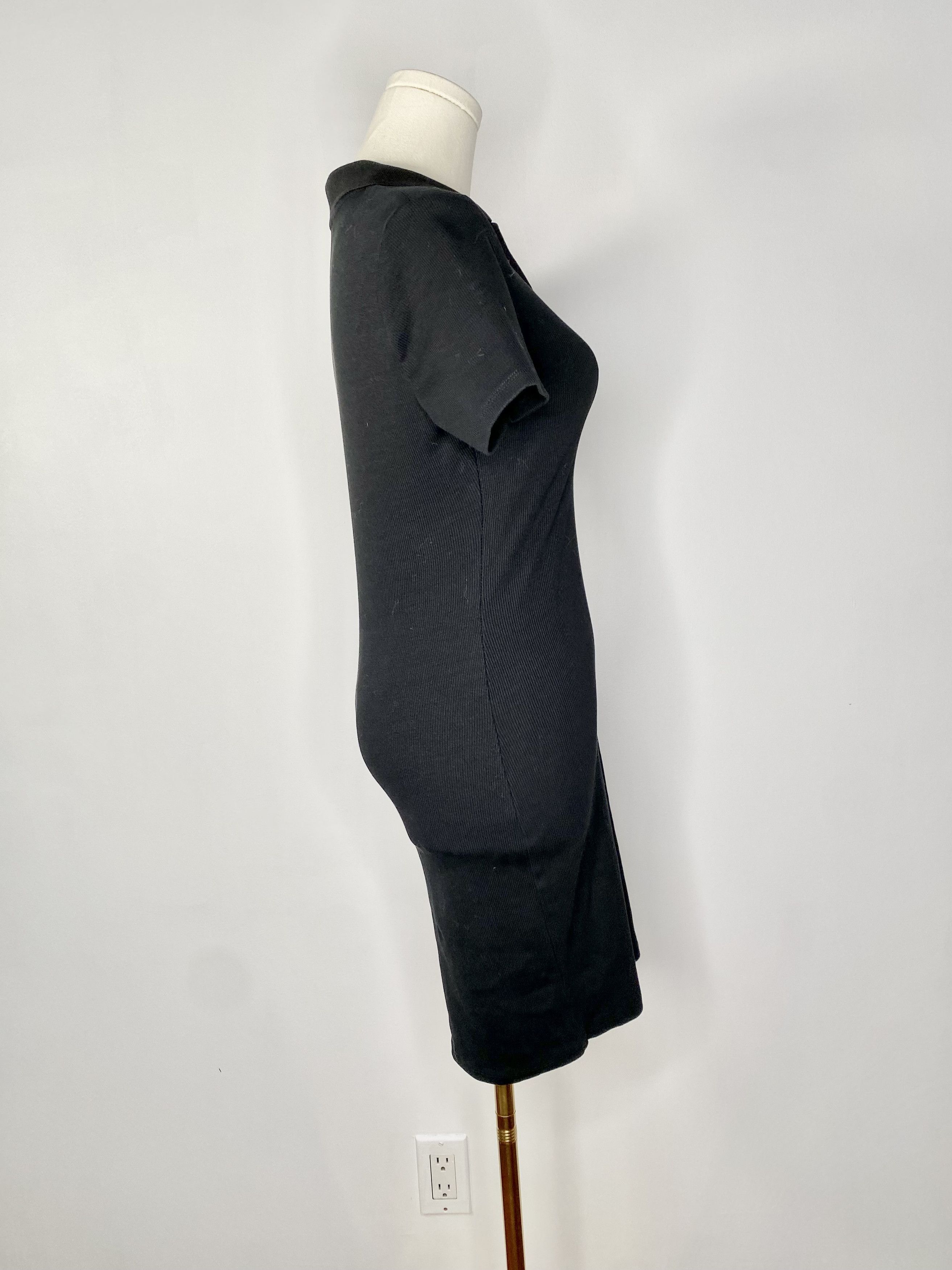 Zara Zara - Black Knit Polo Dress Size M / US 6-8 / IT 42-44 - 4 Thumbnail