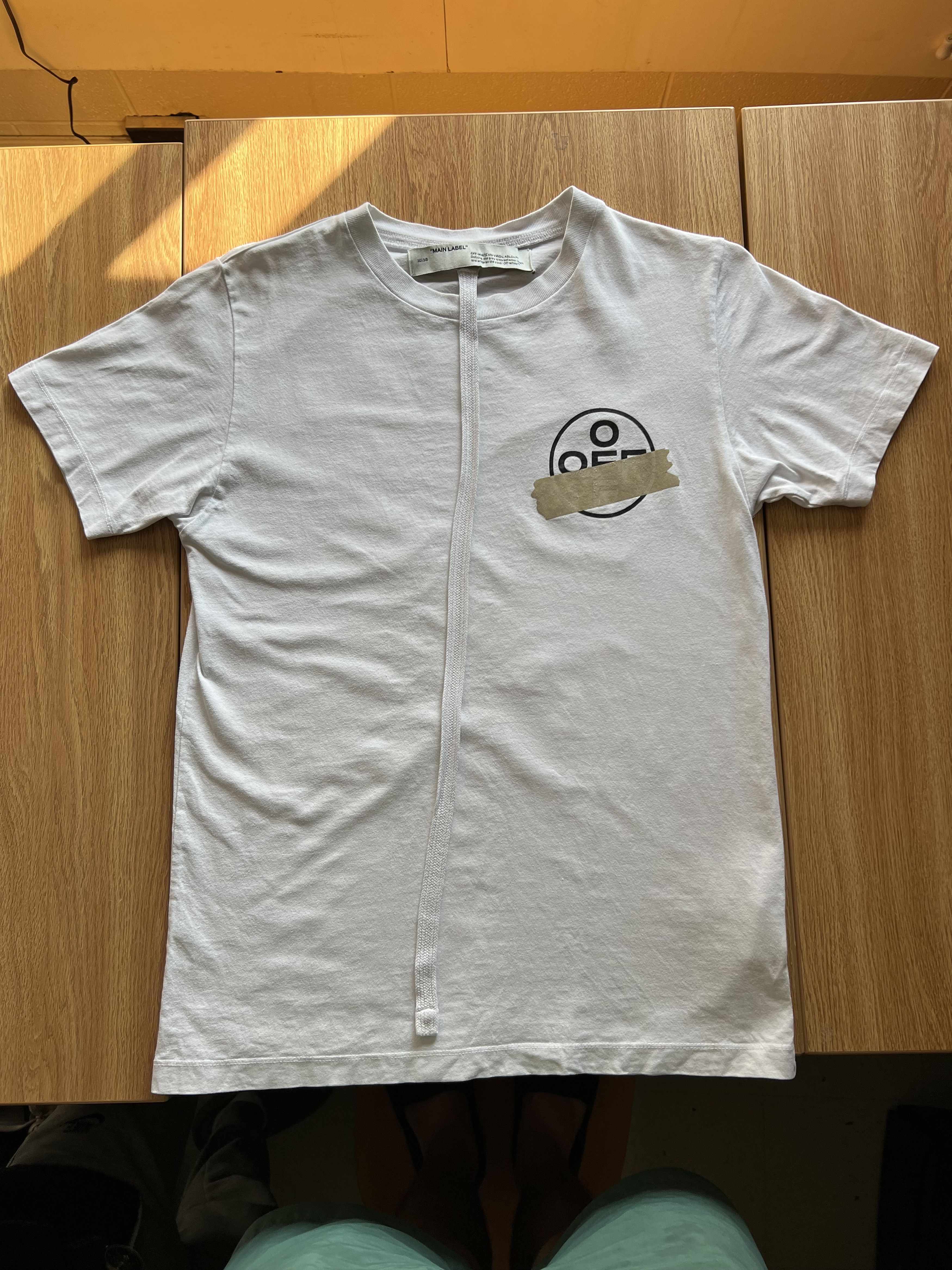 Off-White c/o Virgil Abloh “Tape Arrows” Logo T-Shirt