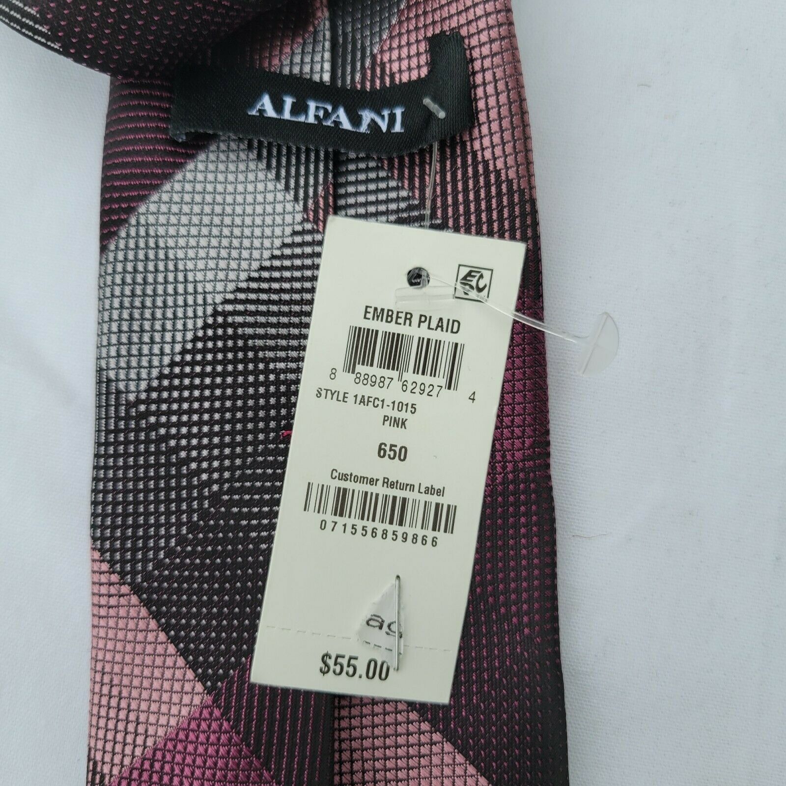 Alfani Men's Alfani Designer Slim Tie. One Size Size ONE SIZE - 3 Thumbnail