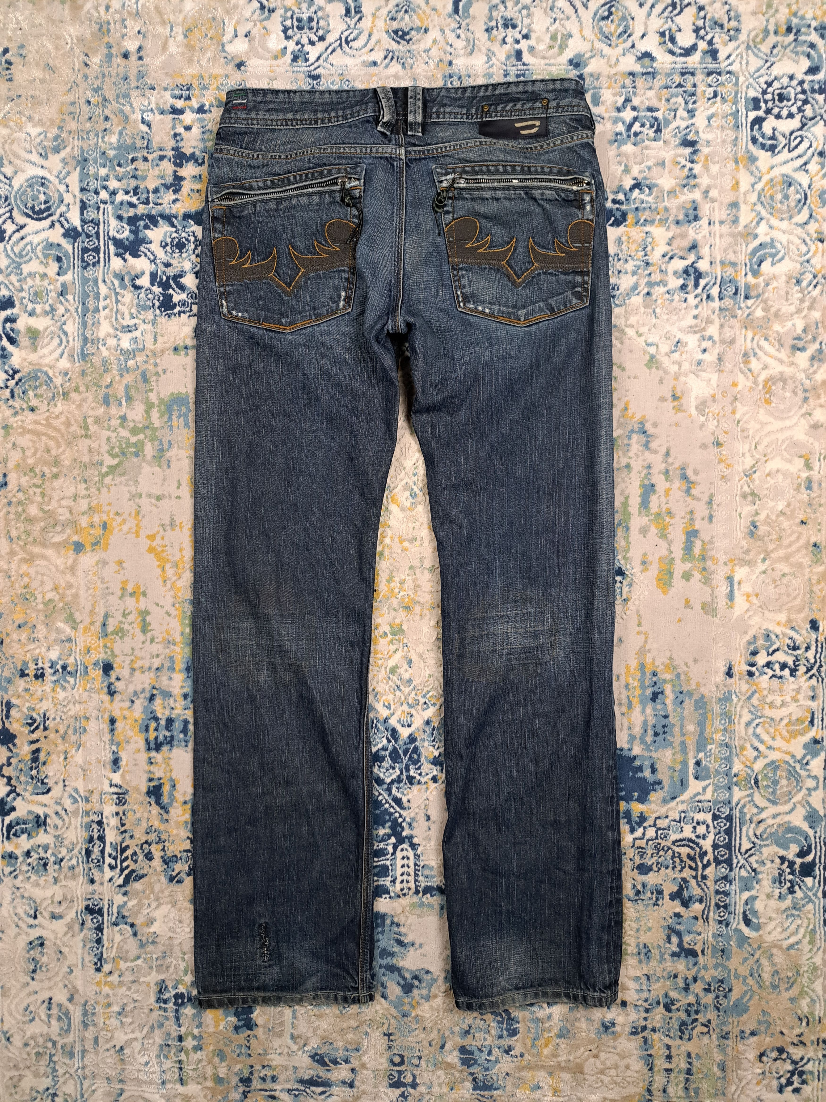Diesel Diesel Straight Fit Jeans Archive Washed Denim Size US 31 - 2 Thumbnail