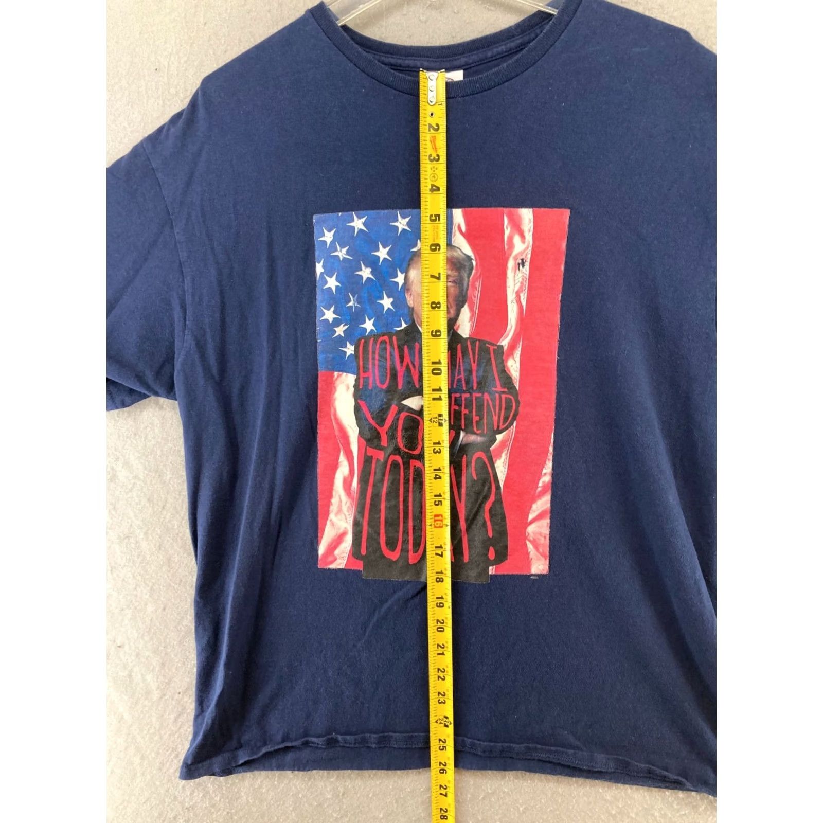 Vintage VINTAGE Donald Trump Mens TShirt XL Blue How May I Offend You Today Size US XL / EU 56 / 4 - 4 Thumbnail