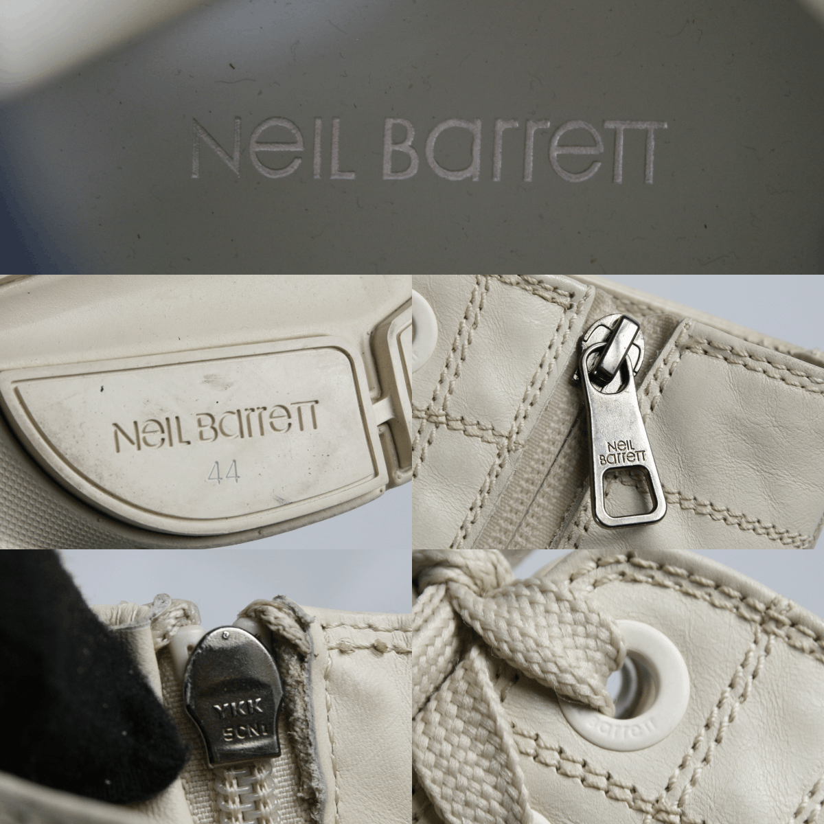 Neil Barrett Pierced Punk Bolt Side Zip Boots Size US 11 / EU 44 - 17 Thumbnail