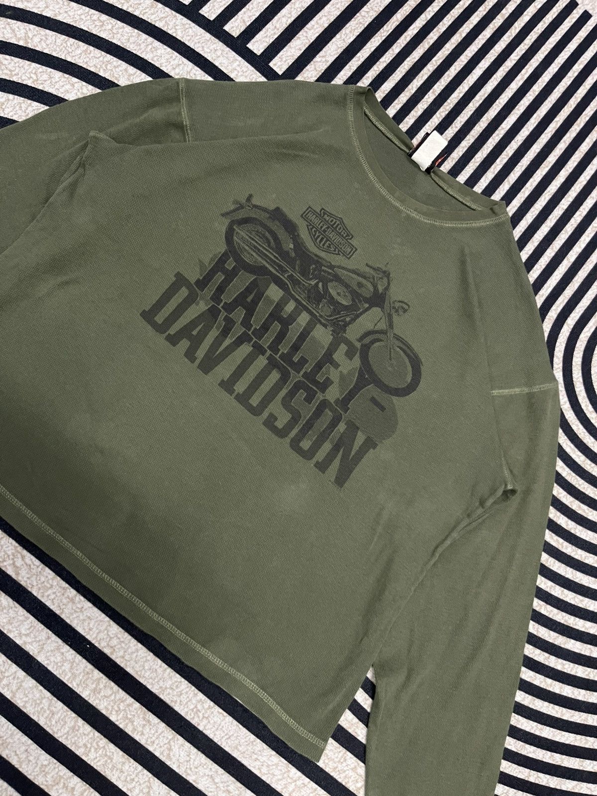 Harley Davidson VINTAGE 2006 HARLEY DAVIDSON CHI-TOWN LONG SLEEVE Size US XL / EU 56 / 4 - 5 Thumbnail