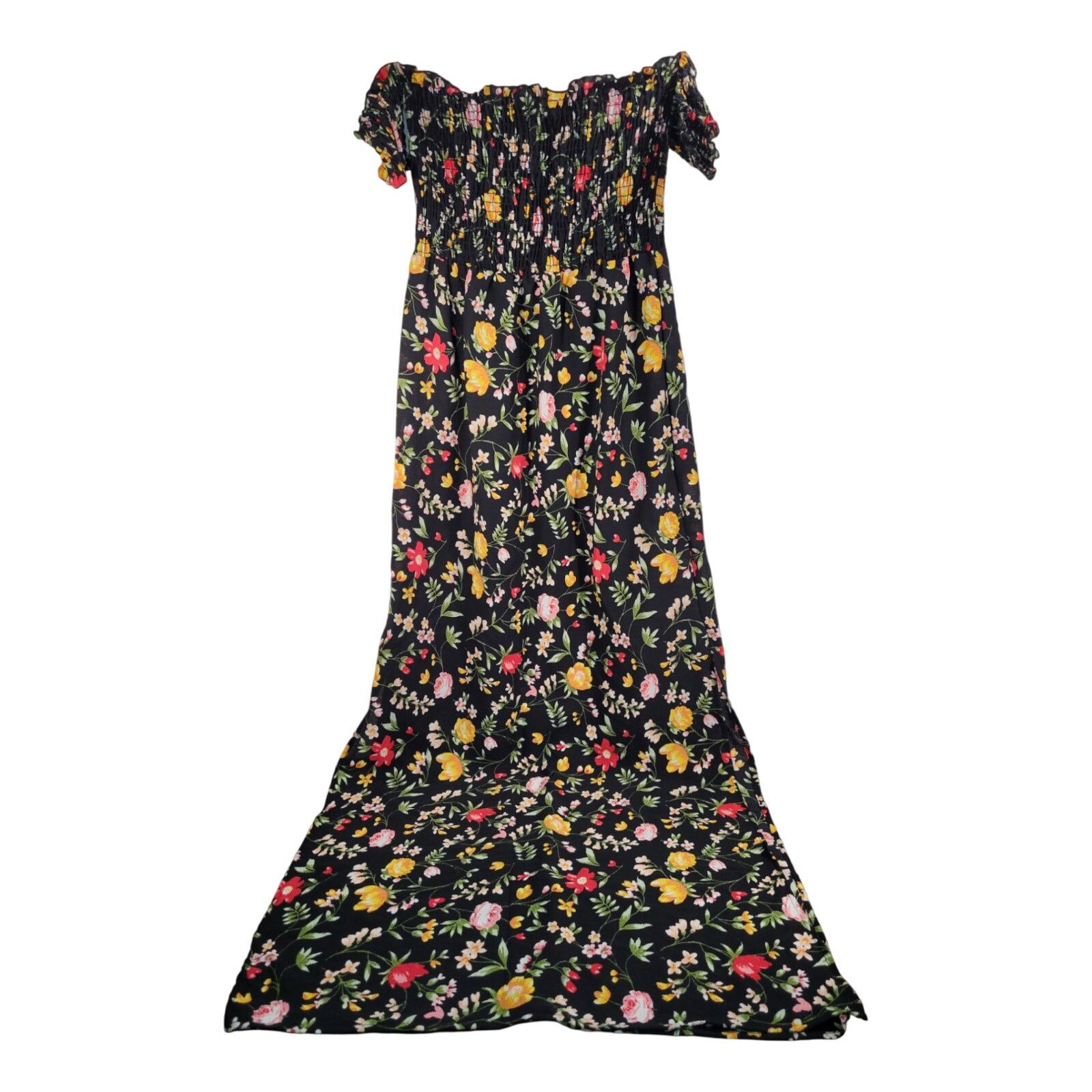 rue21 Rue21 XS Black Long Floral Black Colorful Goth Hipster Size XS / US 0-2 / IT 36-38 - 1 Thumbnail