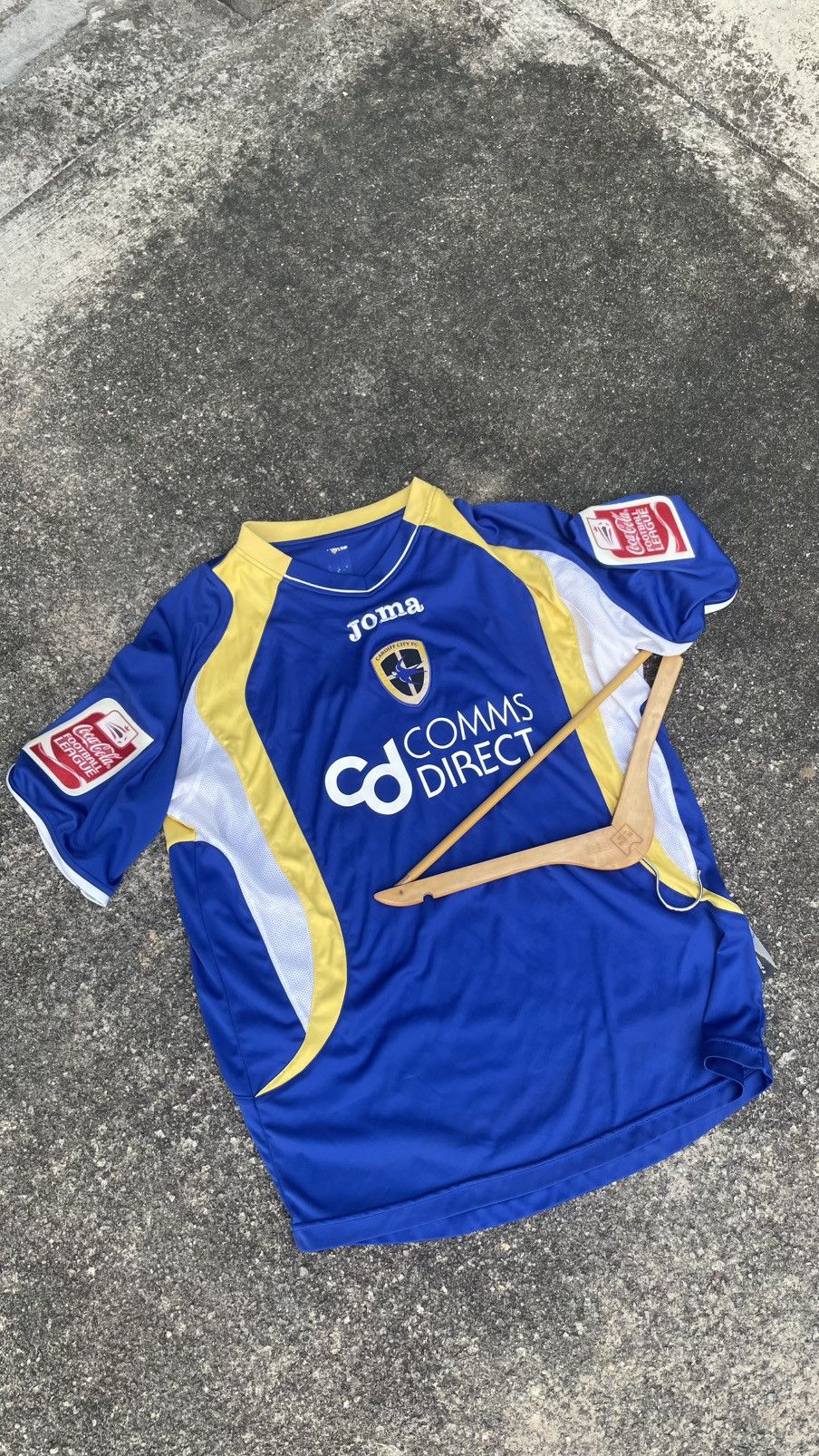 Joma Cardiff City 07/08 Home Jersey Fowler Size US XL / EU 56 / 4 - 1 Thumbnail