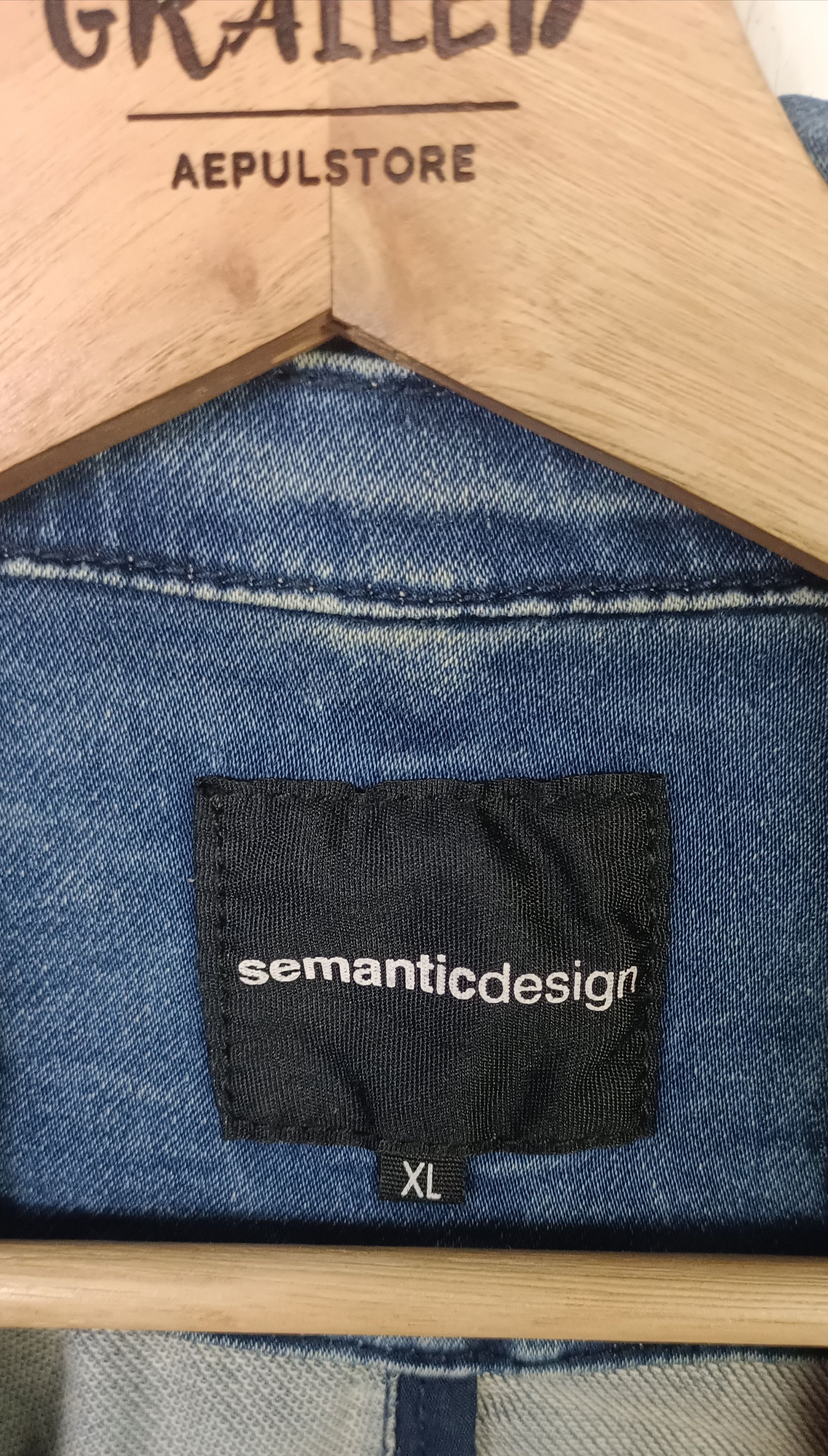 semanticdesign Semantic Design 3/4 Sleeve Denim Jacket Size US L / EU 52-54 / 3 - 8 Thumbnail