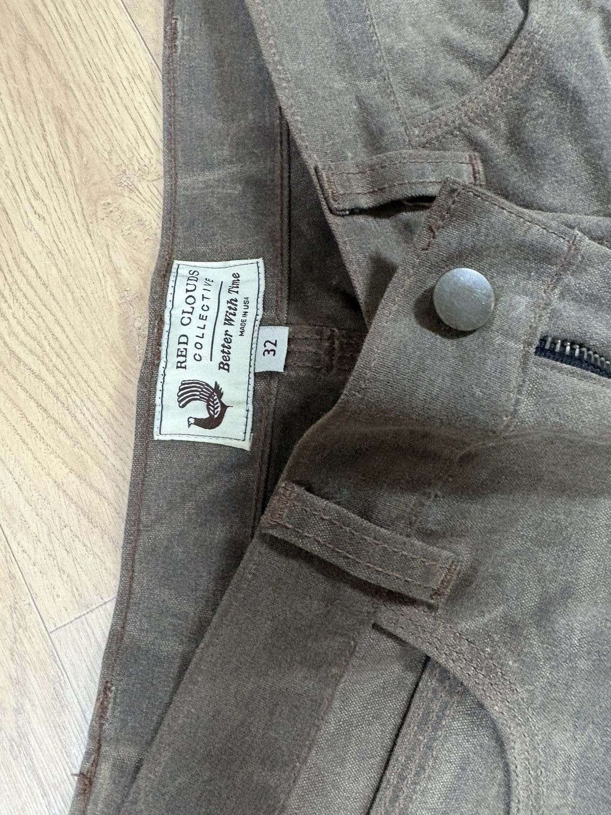 Red Clouds Collective Canvas Fitted Work Pant - Havana Size US 32 / EU 48 - 3 Thumbnail