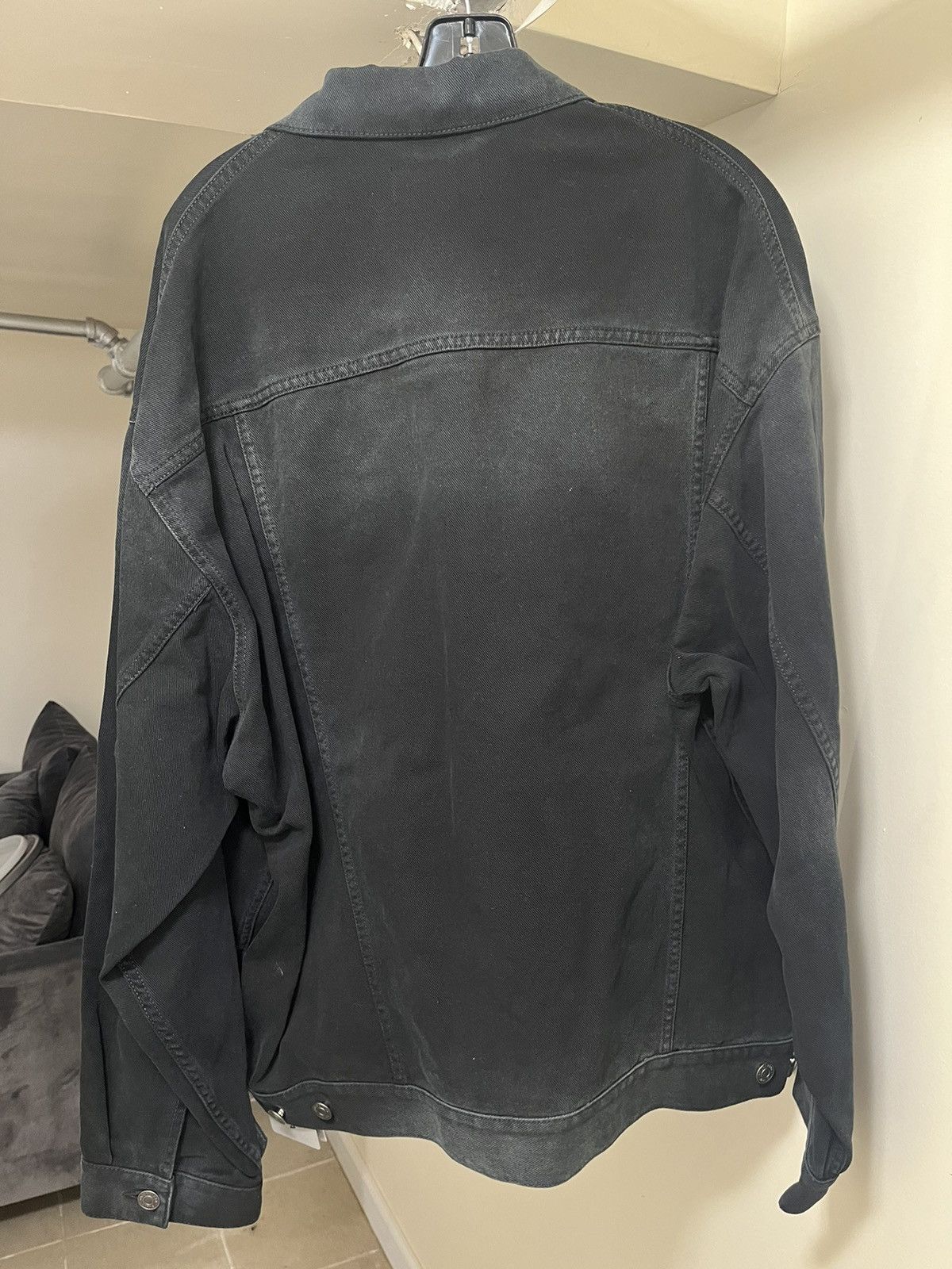 Balenciaga Balenciaga Oversized Denim Jacket Sz XS Size US XS / EU 42 / 0 - 7 Thumbnail