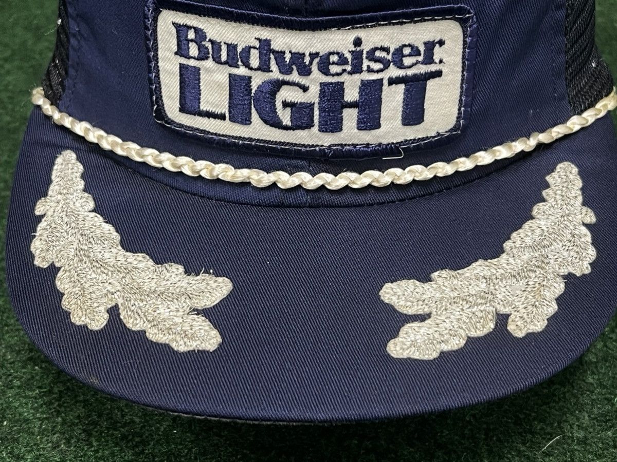 Budweiser × Vintage Vintage 80s Budweiser Light SIlver Leaf Trucker Hat Size ONE SIZE - 2 Thumbnail