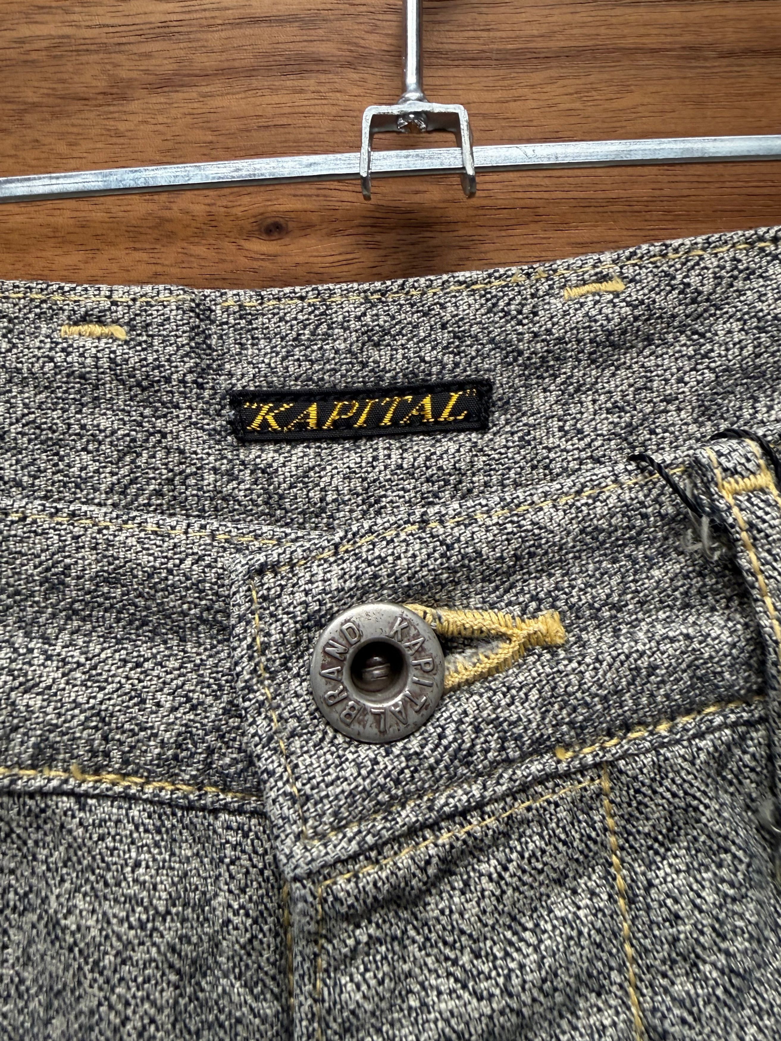 Kapital Kapital ‘Lumbar’ Double Knee Pinstripe Carpenter Denim Size US 28 / EU 44 - 3 Thumbnail