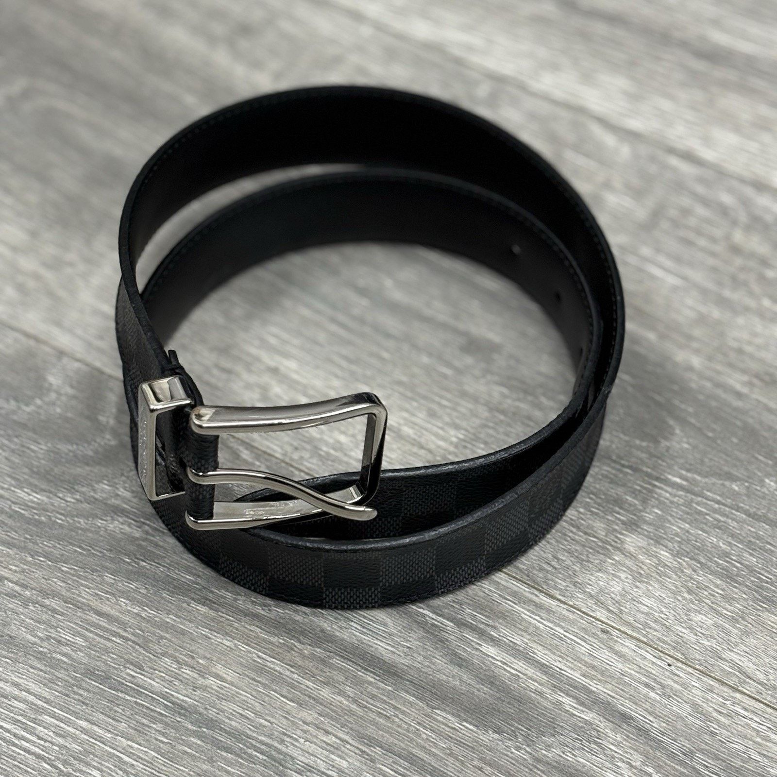 Louis Vuitton Louis Vuitton Pont Neuf 35mm Belt ' Damier Graphite ' Size ONE SIZE - 2 Thumbnail