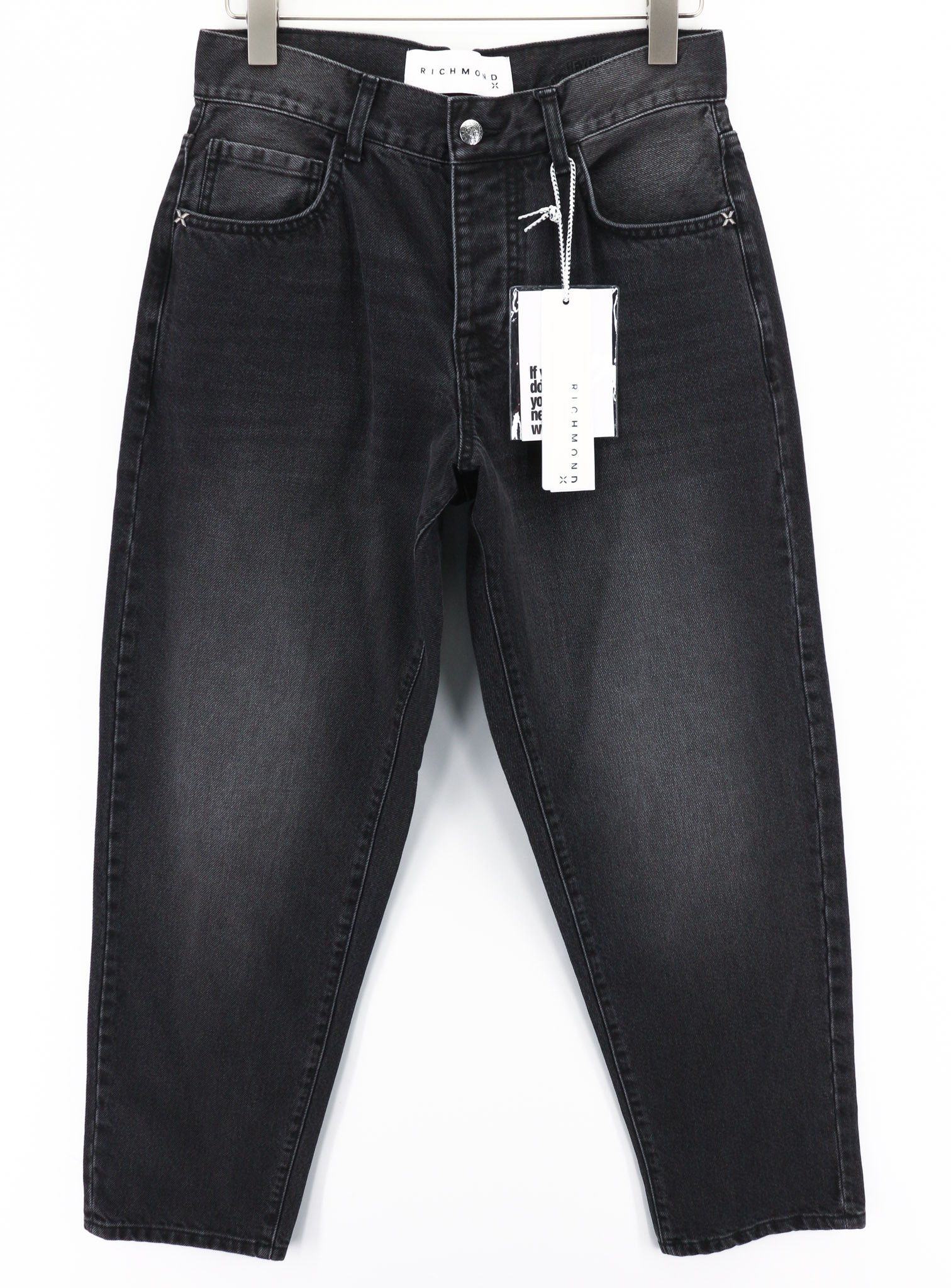 John Richmond W34 The 90's Washed Classic Black Denim Jeans 80001 Size US 34 / EU 50 - 1 Thumbnail