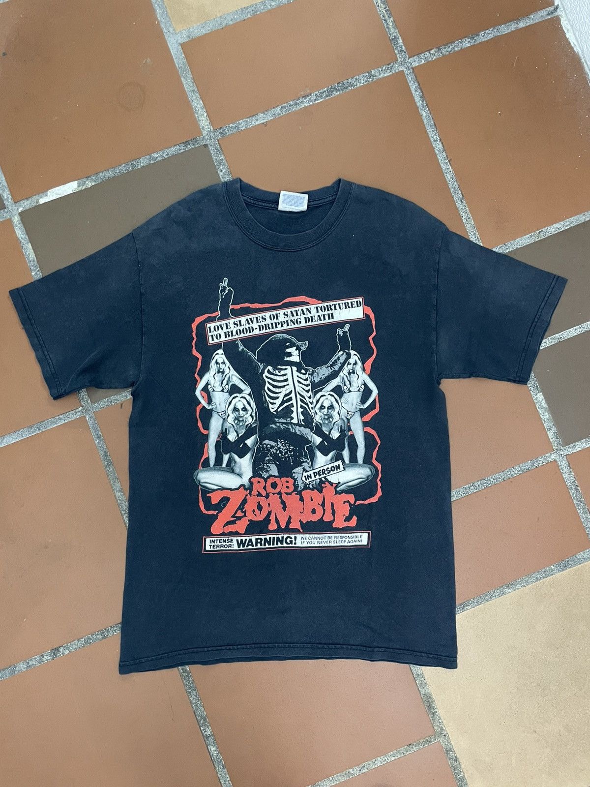 Band Tees Thrashed Sun Faded Tee Shirt Distressed ERD Grunge Band Tees Size US M / EU 48-50 / 2 - 1 Thumbnail