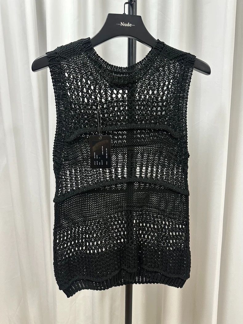 Number (N)ine Black Knit Sleeveless Top with Tag- DMC Size US S / EU 44-46 / 1 - 1 Thumbnail